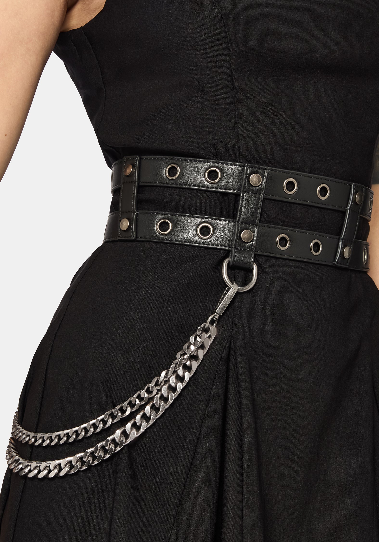 Kryne Eyelet Double Buckle Belt - Image 3