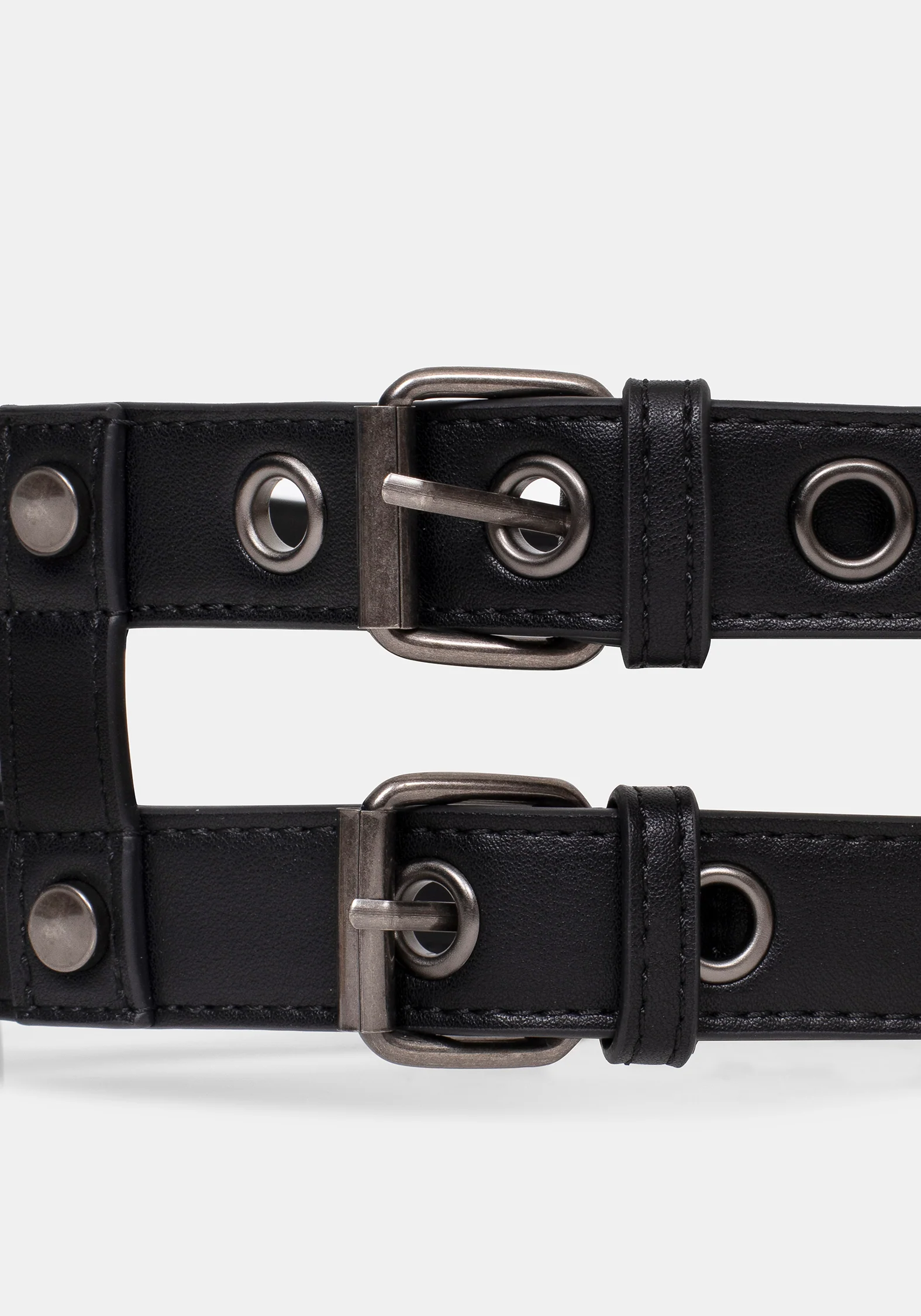 Kryne Eyelet Double Buckle Belt - Image 6