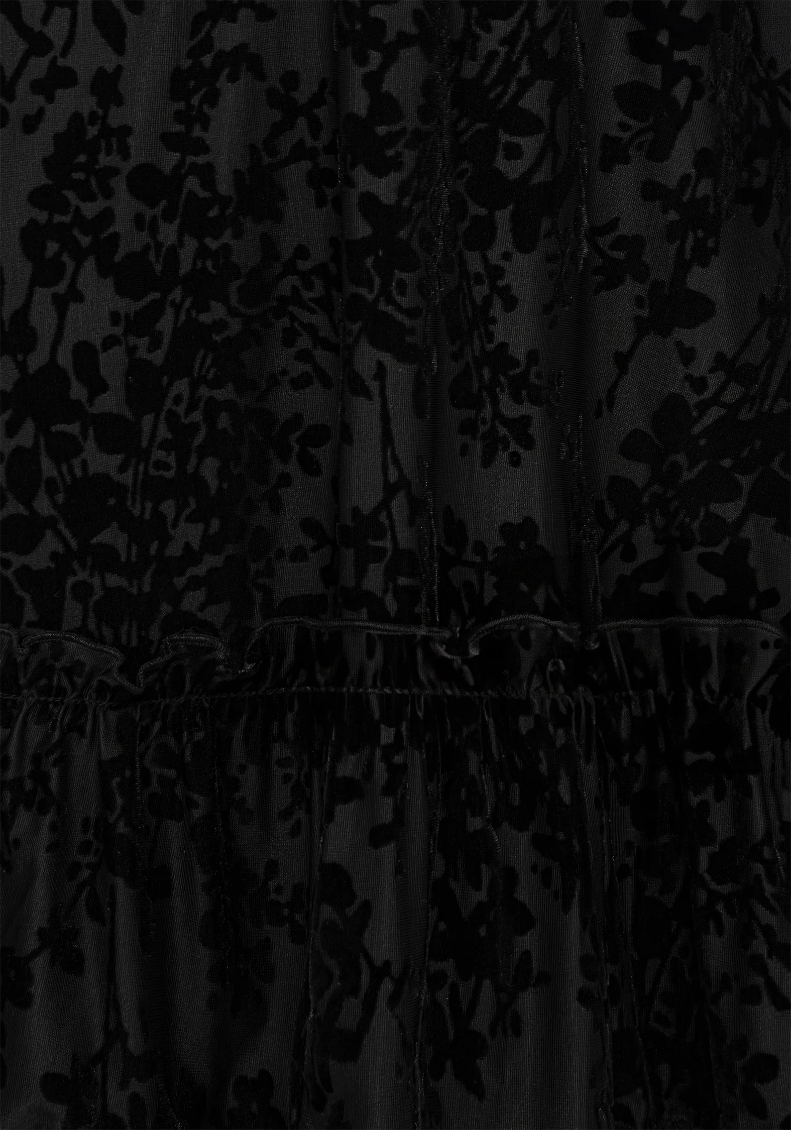 Lilias Devoré Velour Mesh Tiered Mini Dress - Image 8