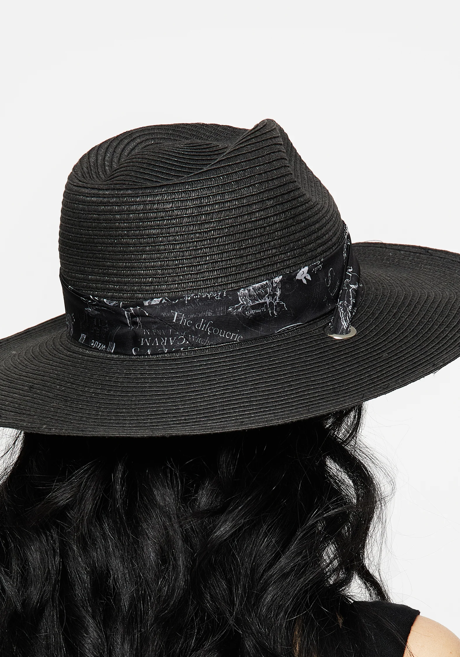 Maleficarum Tie Detail Sun Hat - Image 2