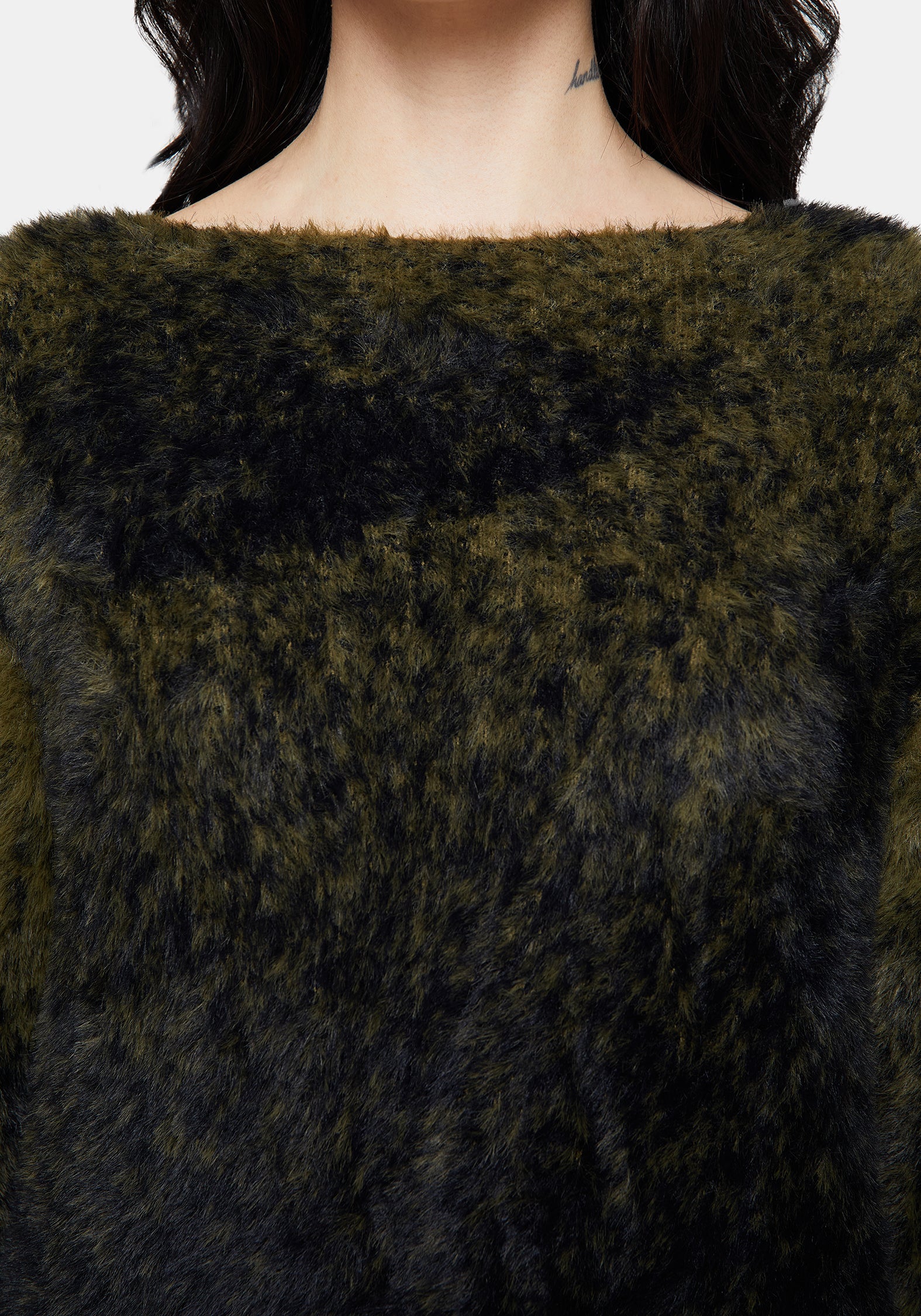 Maple Tie Dye Knit Sweater - Green - Image 2