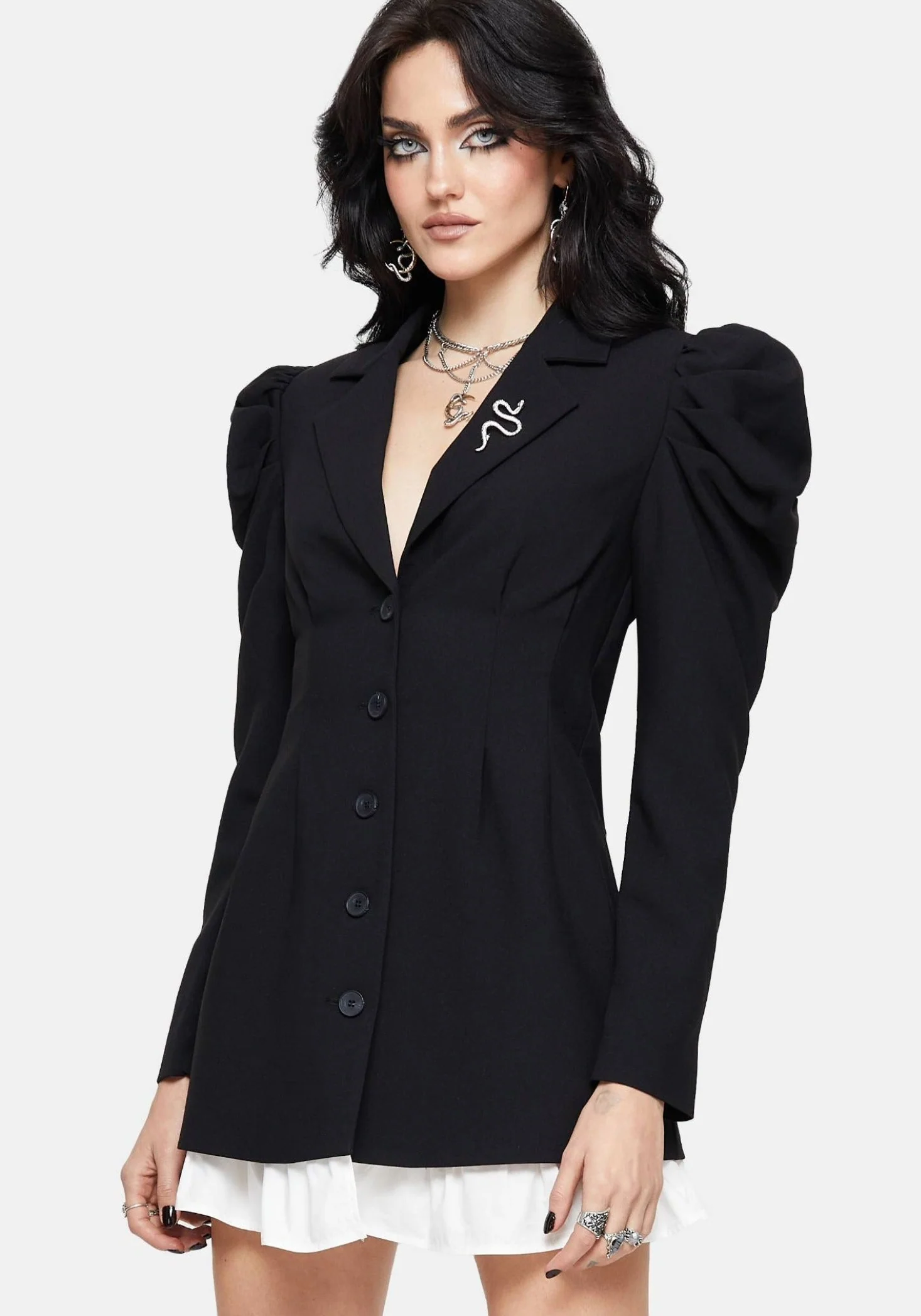 Maura Tailored Double Layered Blazer Dress