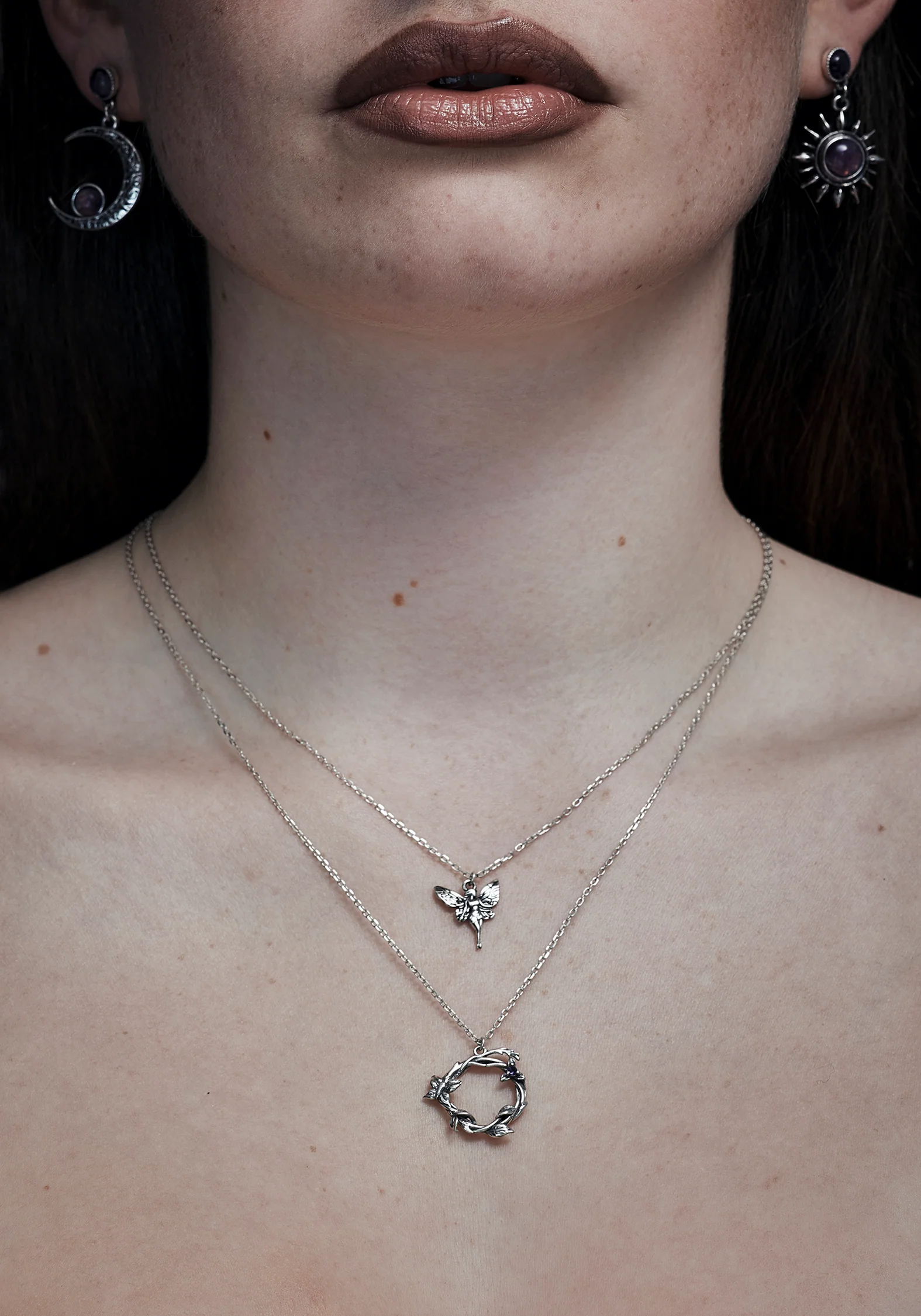 Maypole Sterling Silver Amethyst Fairy Necklace - Image 6