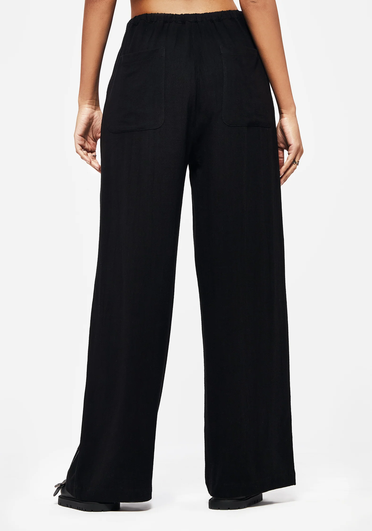Merrymount Embroidered Wide Leg Trouser - Image 3