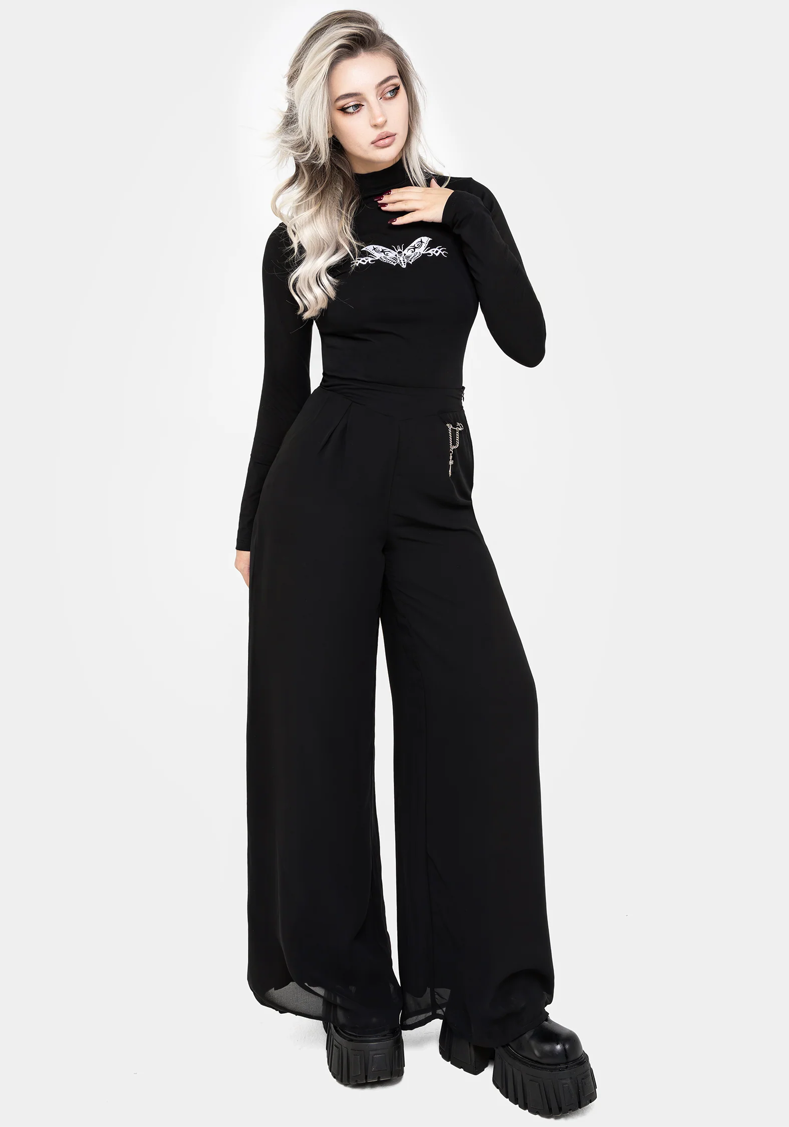 Morta High Neck Jersey Bodysuit - Image 5