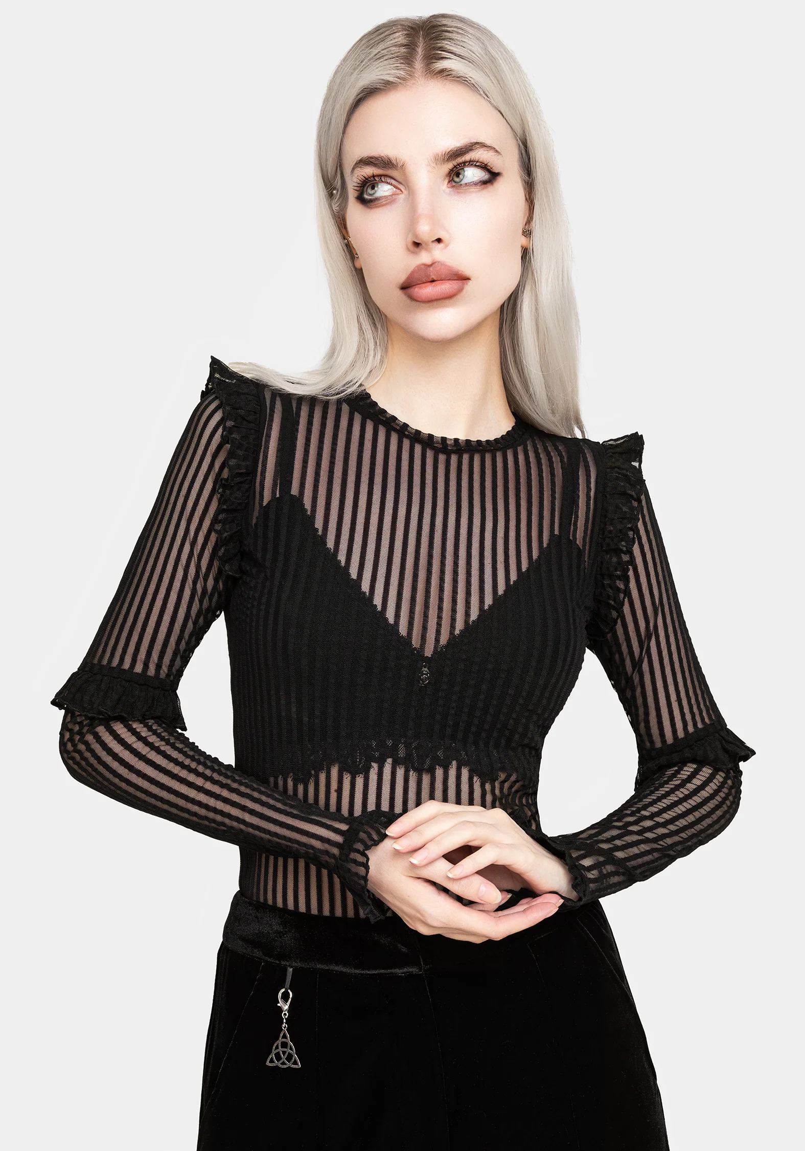 Mourning Ruffle Top - Image 4