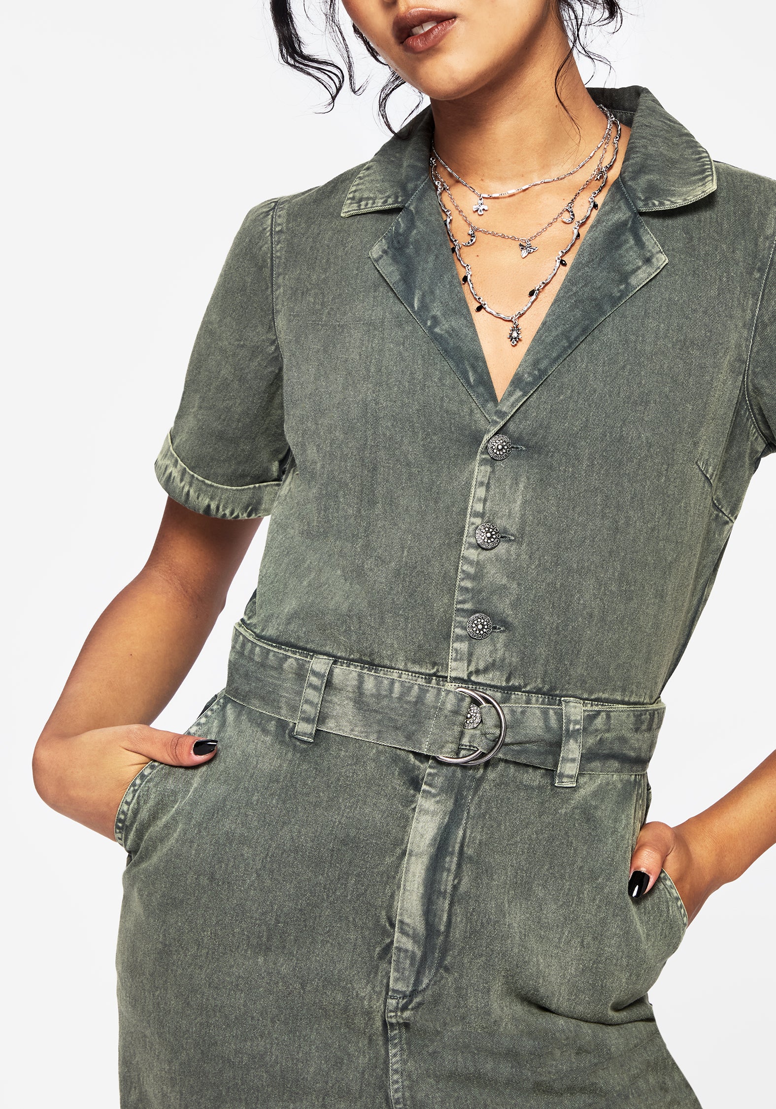 Nuit Cotton Moon Phase Embroidered Jumpsuit - Image 5