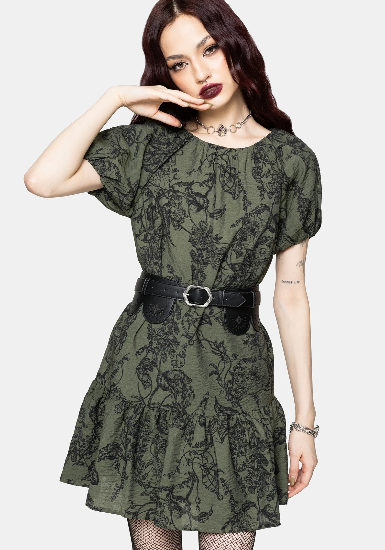 Orla Foxglove Mini Smock Dress - Image 4