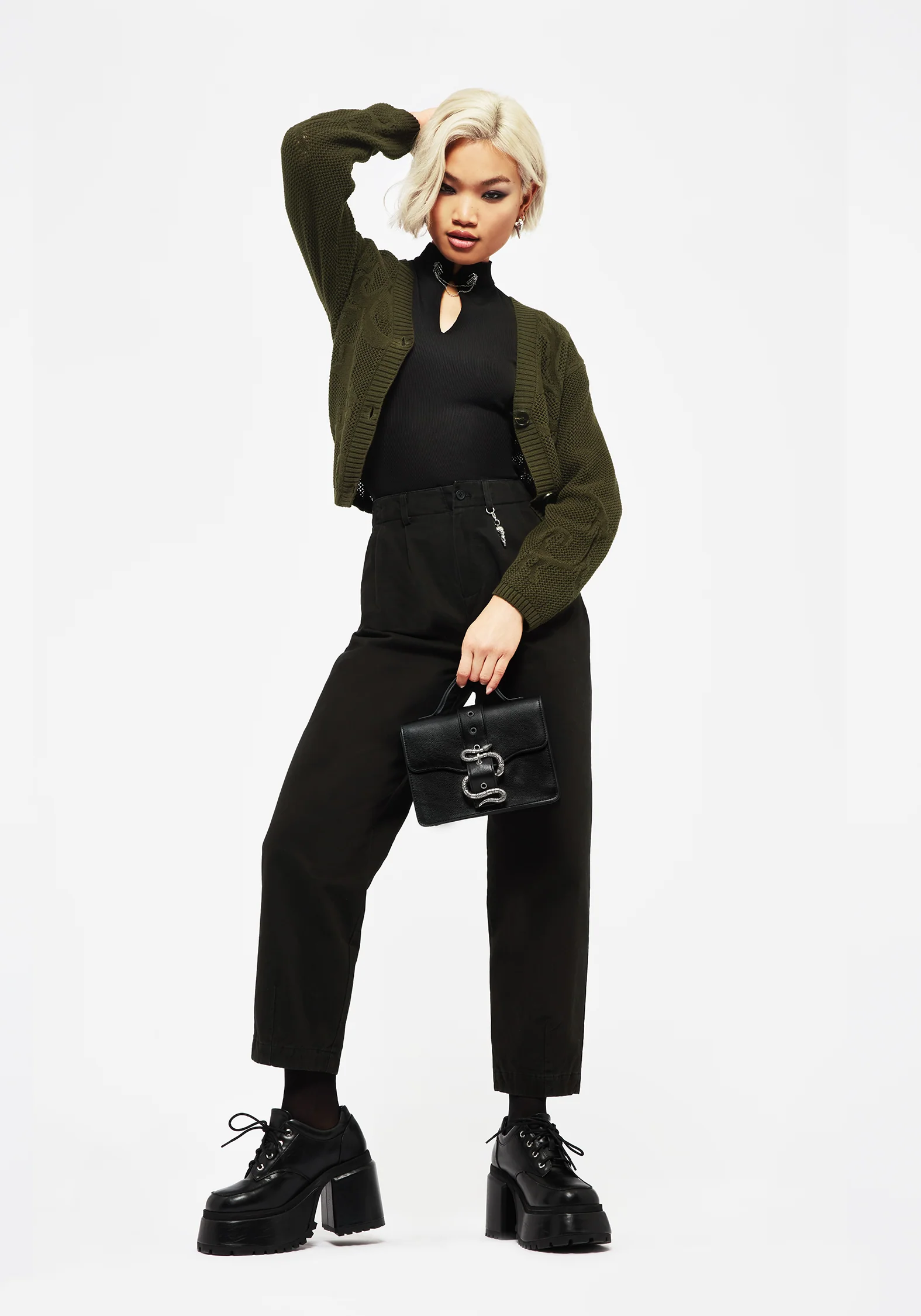 Osteomancy Washed Cotton Tapered Trousers - Image 8