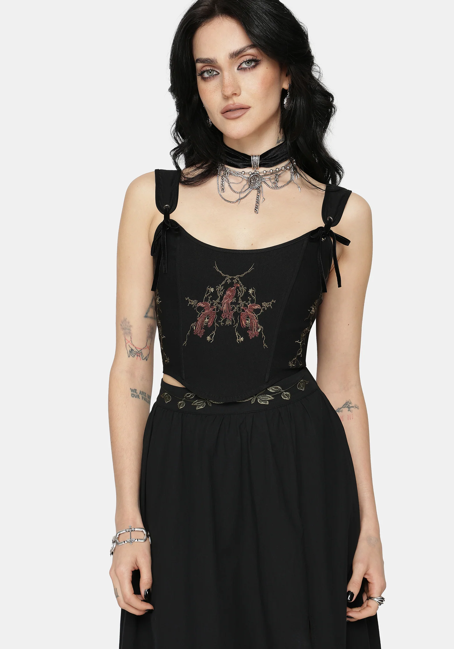 Phoenix Embroidered Corset Top - Image 4