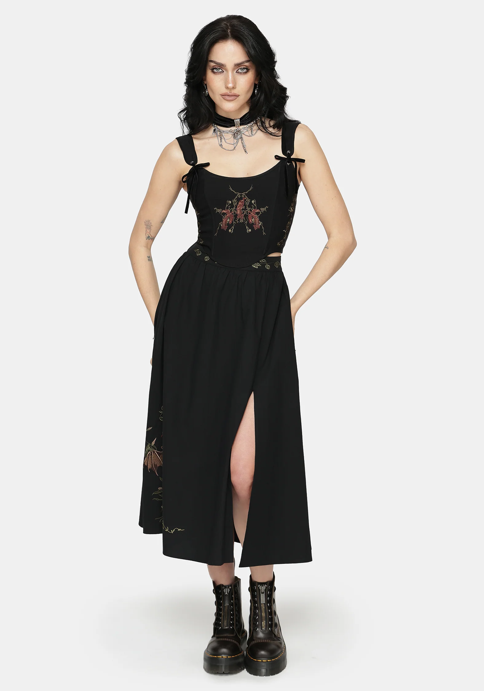 Phoenix Embroidered Corset Top - Image 5