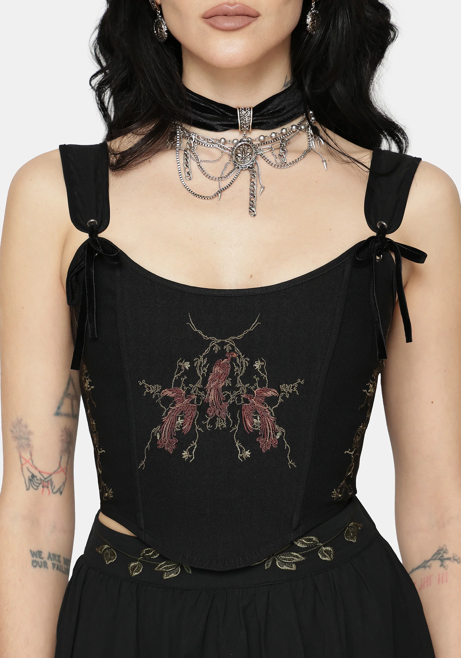 Phoenix Embroidered Corset Top - Image 6