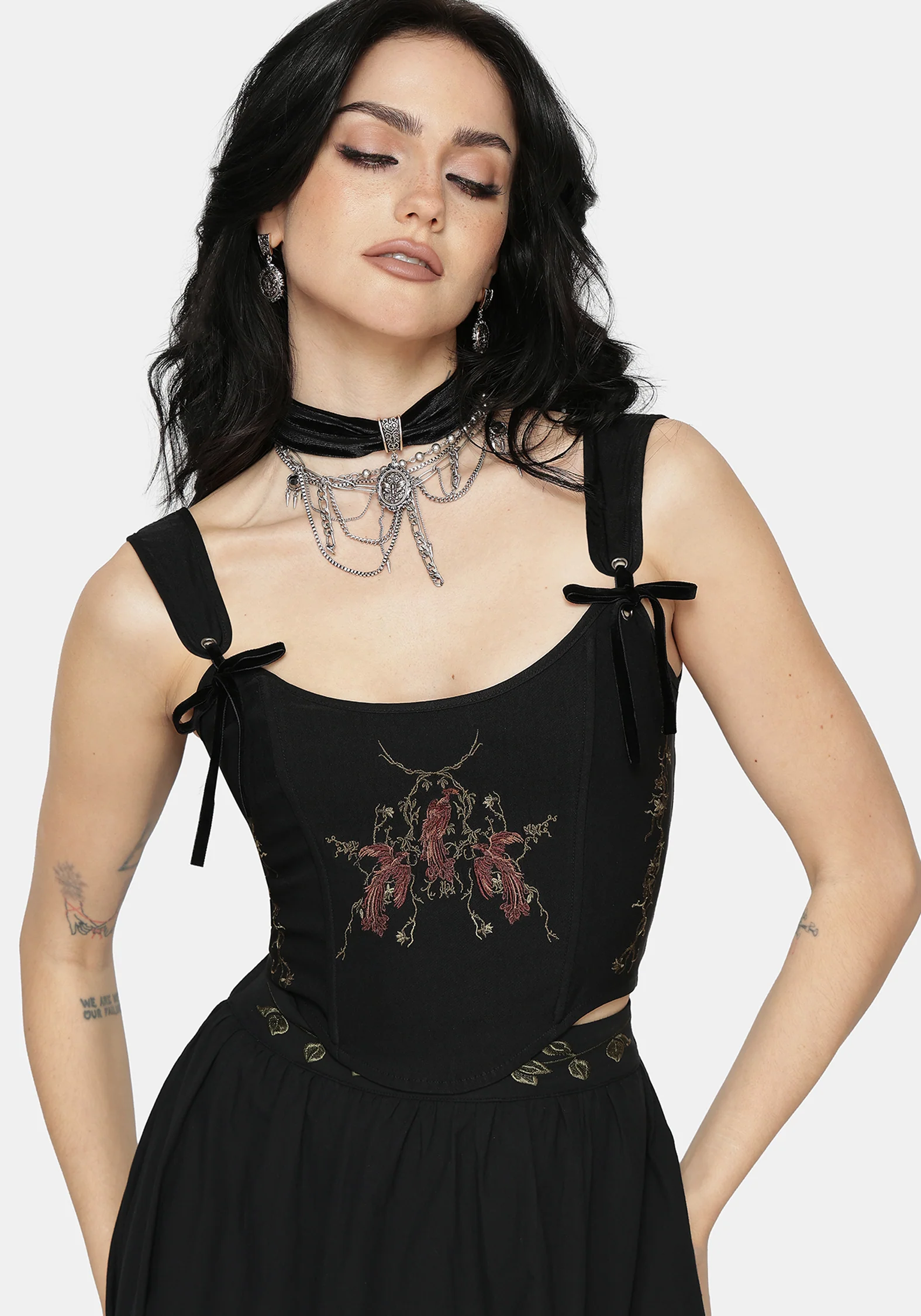 Phoenix Embroidered Corset Top - Image 7
