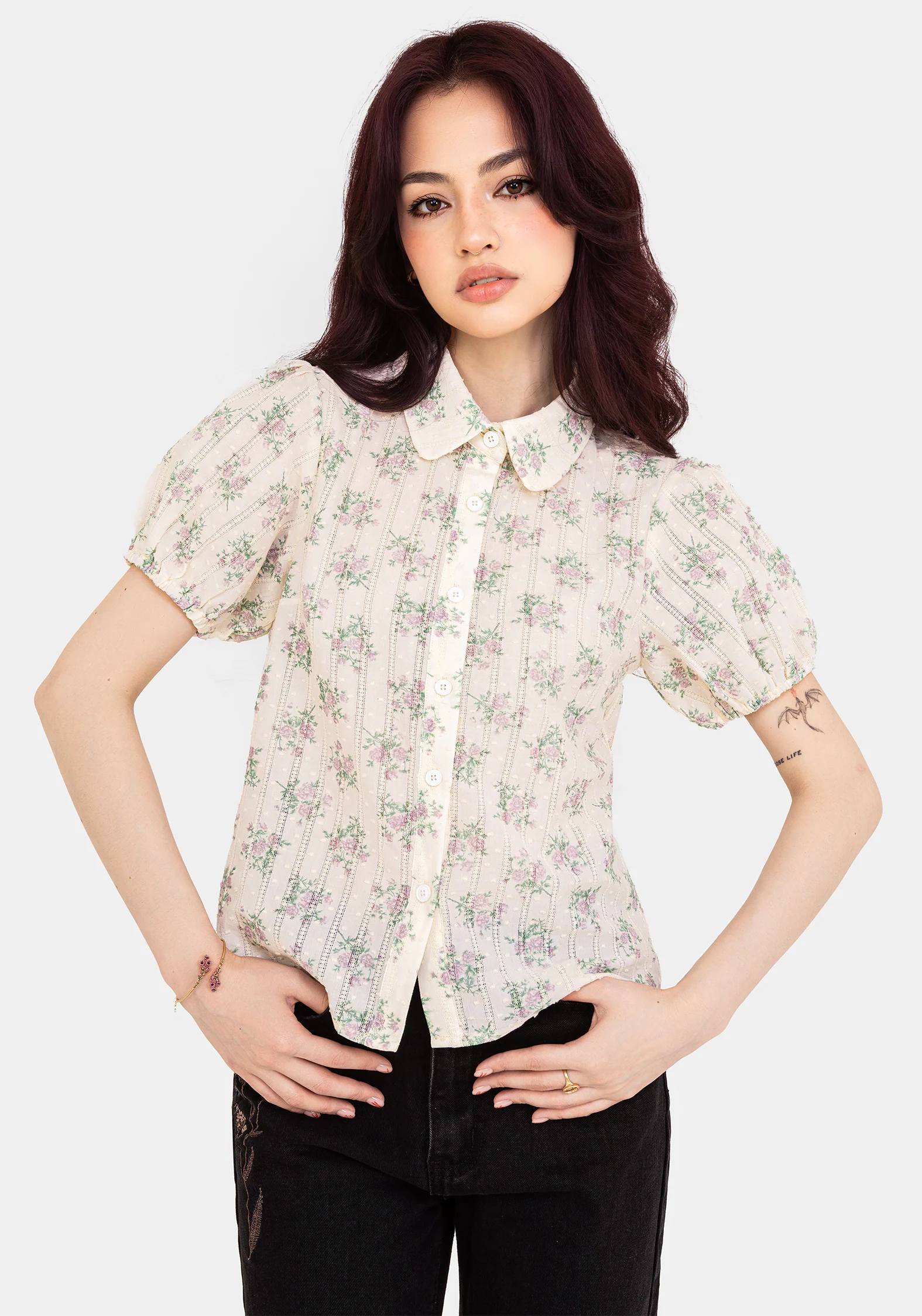 Pleasance Cotton Puff Sleeve Blouse - Image 5
