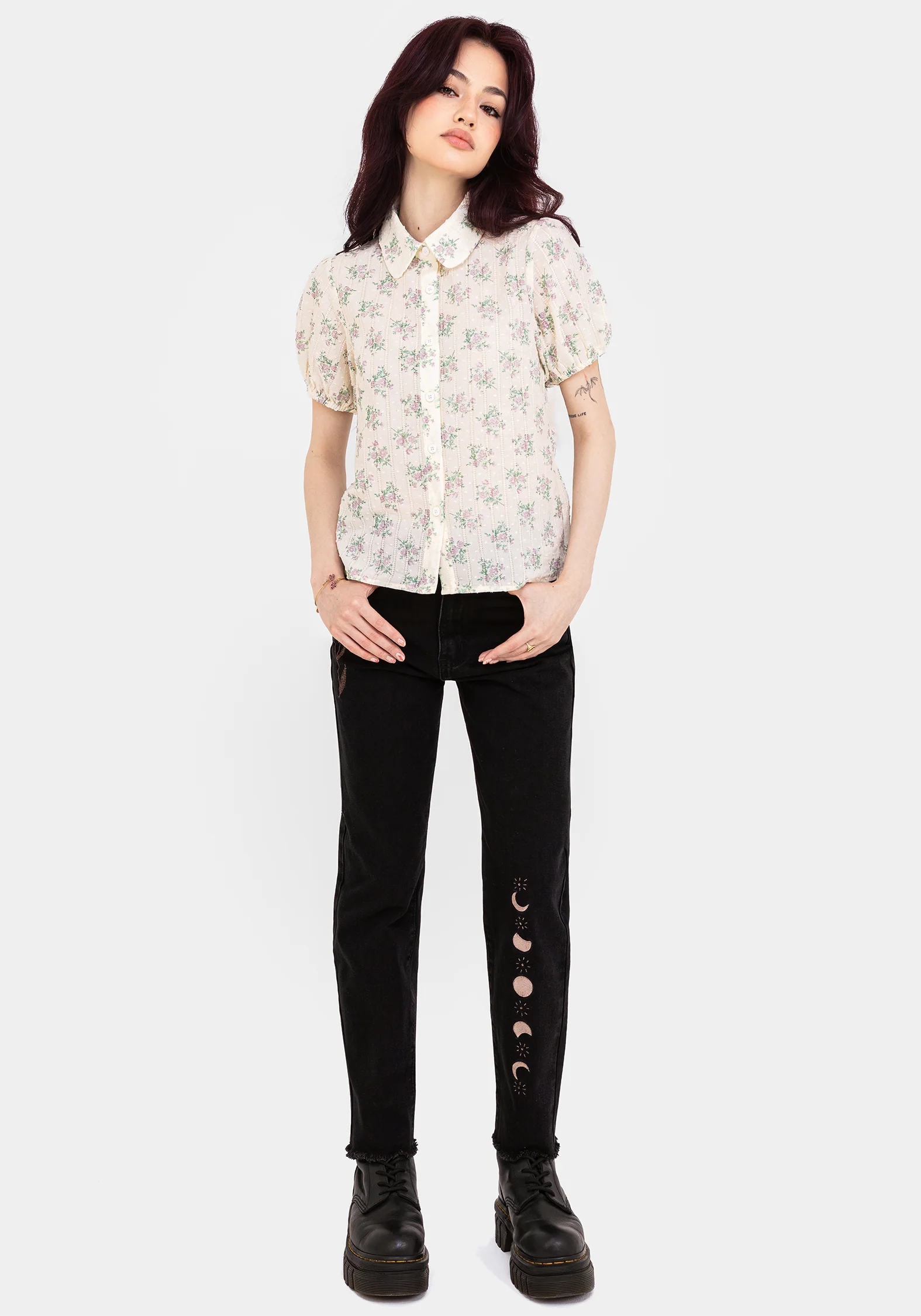Pleasance Cotton Puff Sleeve Blouse - Image 6
