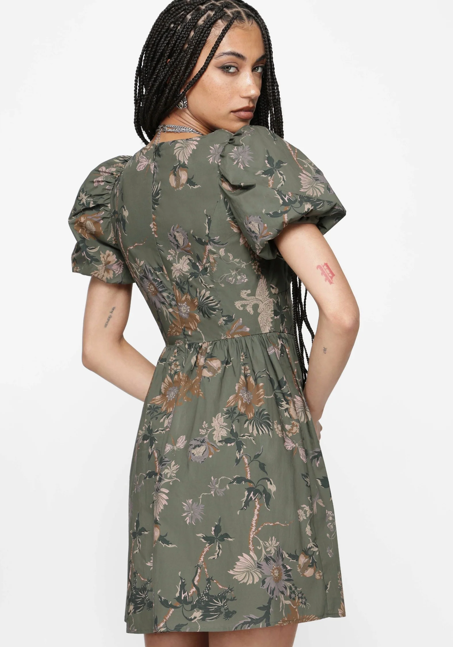 Poison Eden Cotton Mini Dress - Image 3