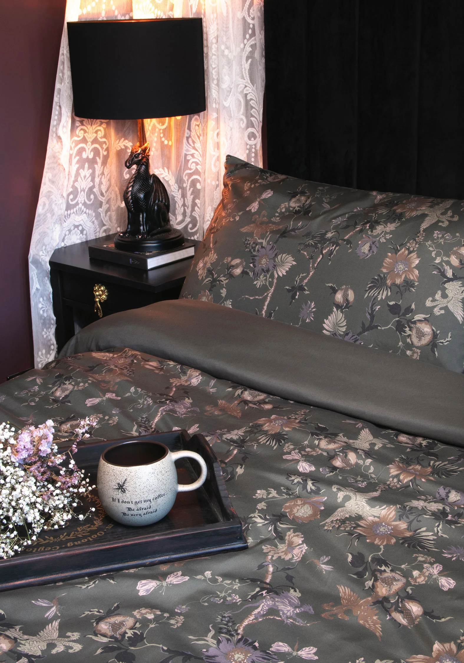 Poison Garden Print Bedding Set - US King - Image 7