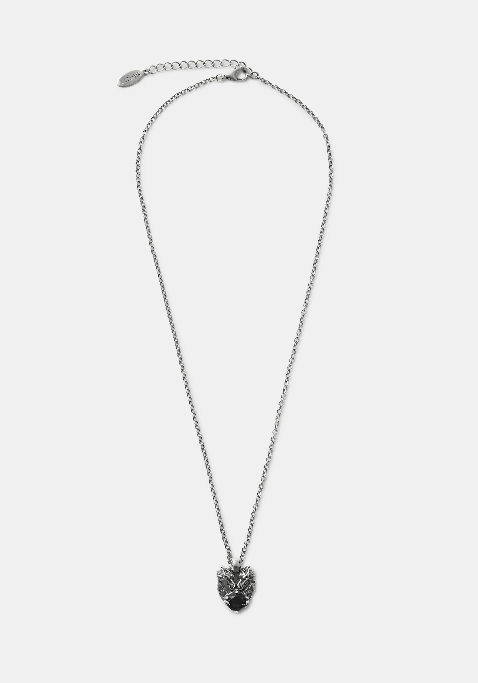 Querida Sterling Silver Black Spinel Dragon Pendant - Image 5
