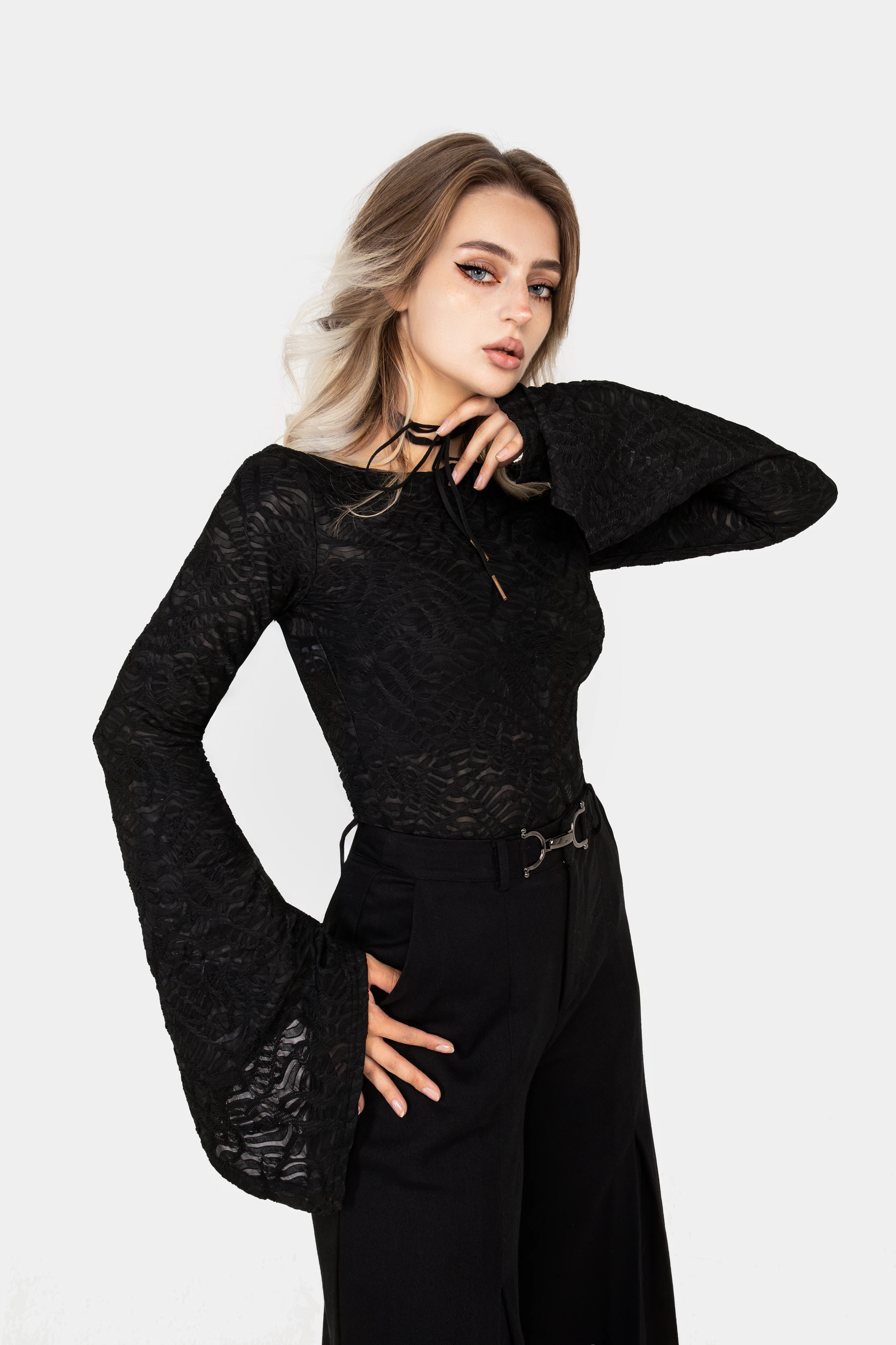 Reinette Flute Sleeve Top - Image 9