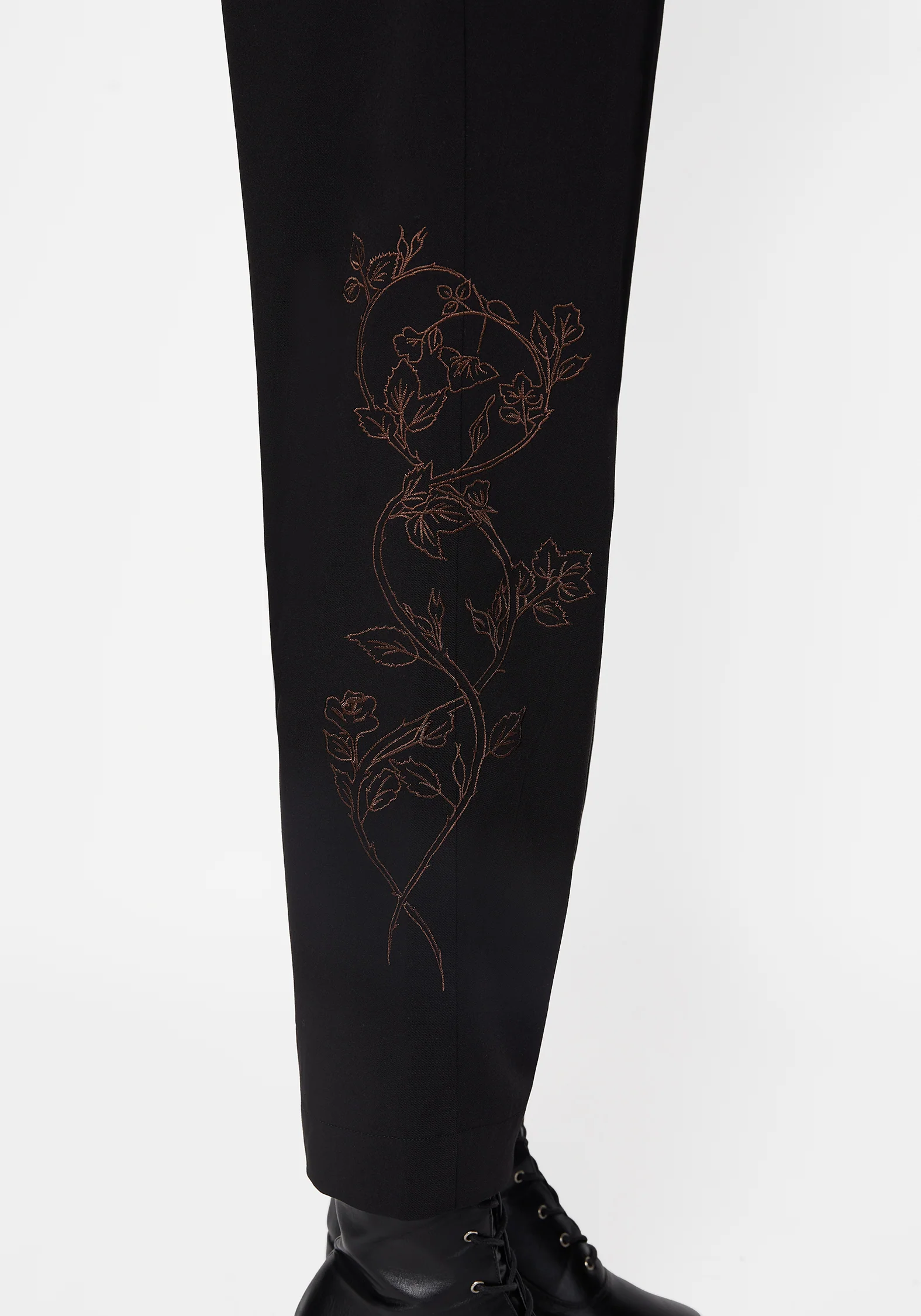 Renita Embroidered Tapered Tailored Trouser - Image 2