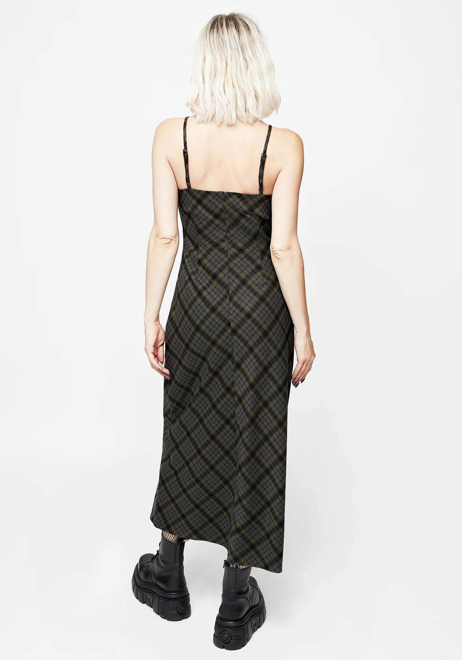 Reseda Check Midaxi Cami Dress - Image 4