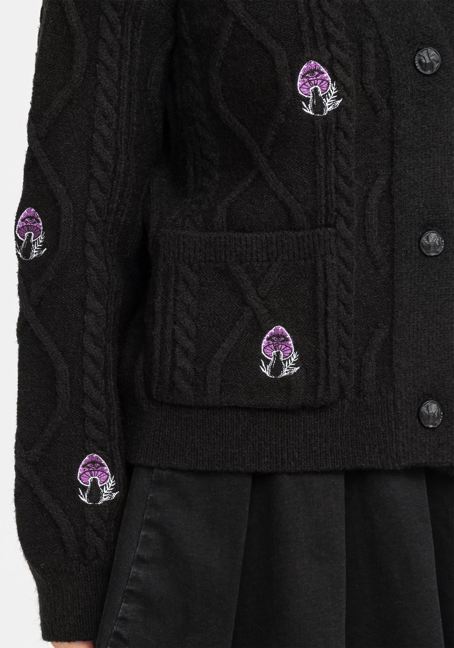 Revelation Mushroom Knit Cardigan - Image 2