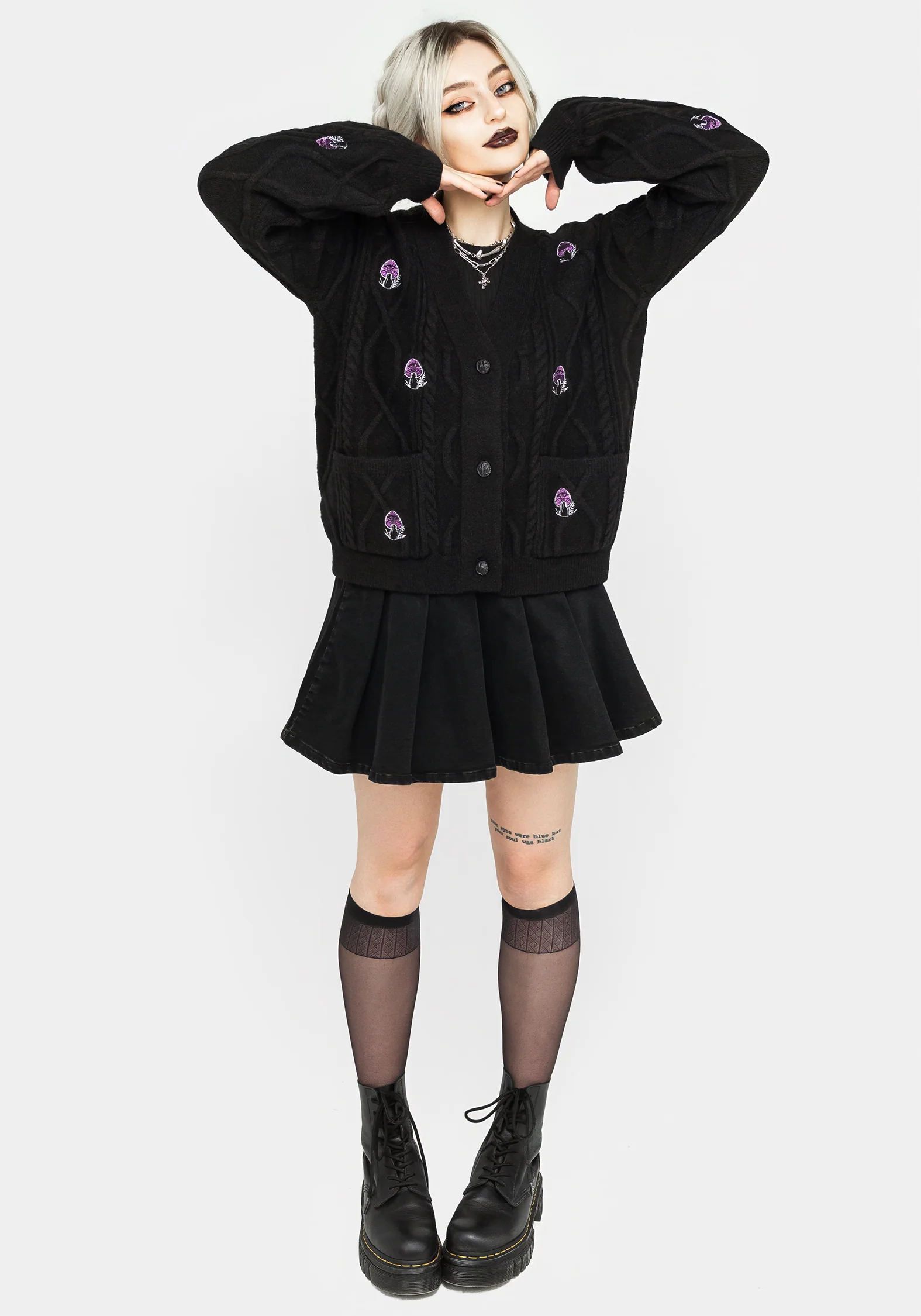 Revelation Mushroom Knit Cardigan - Image 4