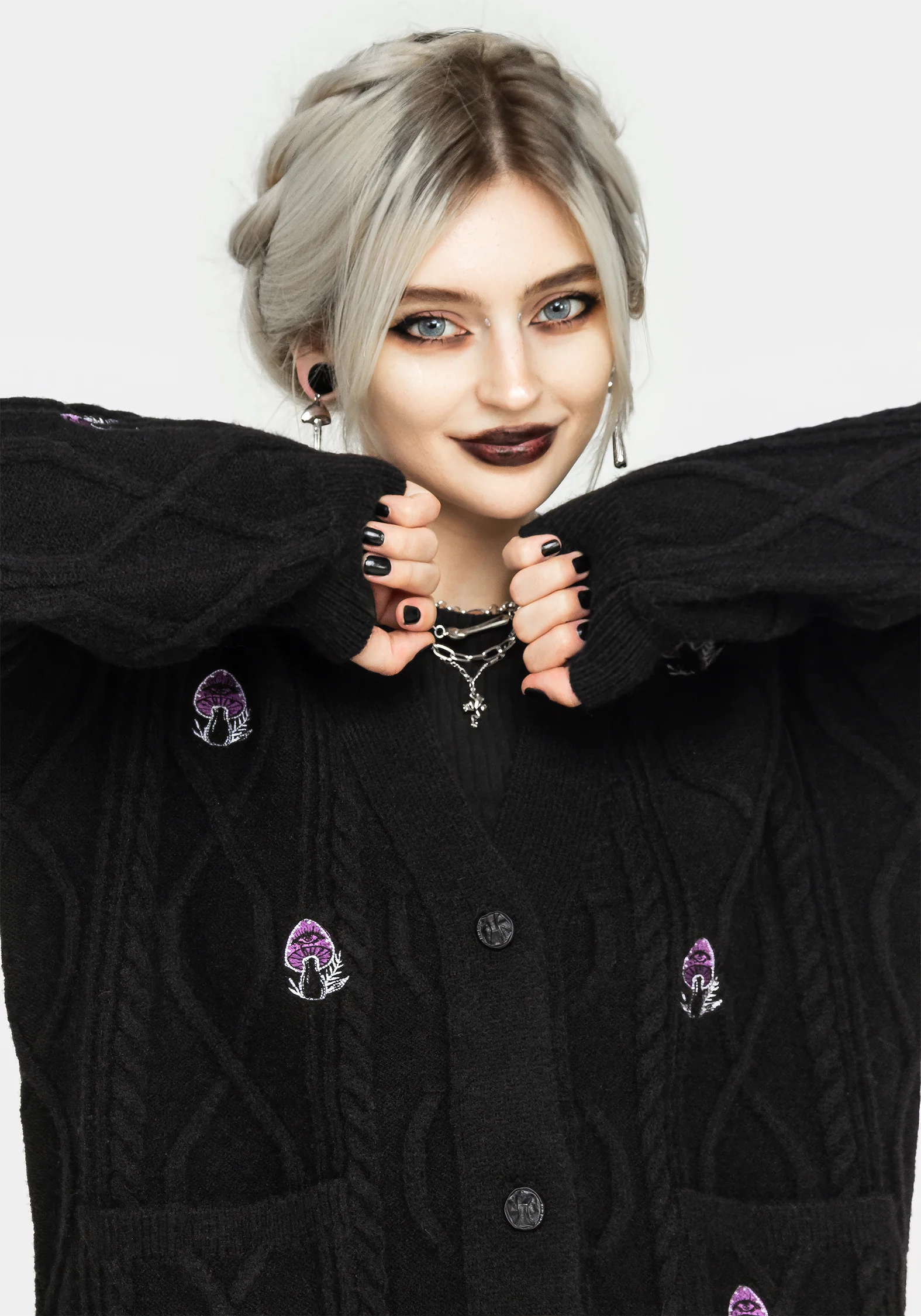 Revelation Mushroom Knit Cardigan - Image 7
