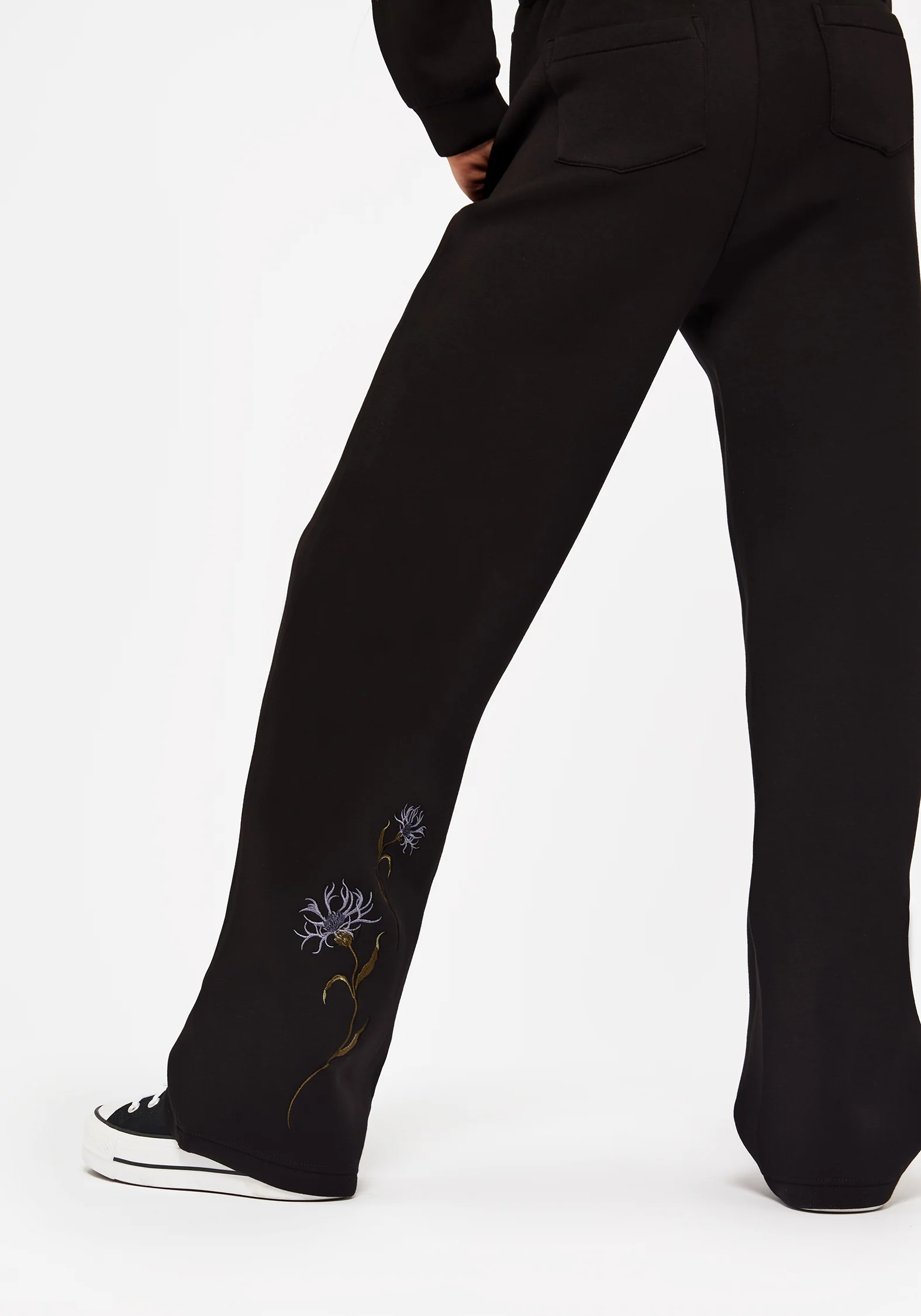 Rosanella Floral Embroidered Wide Leg Sweatpants - Image 7