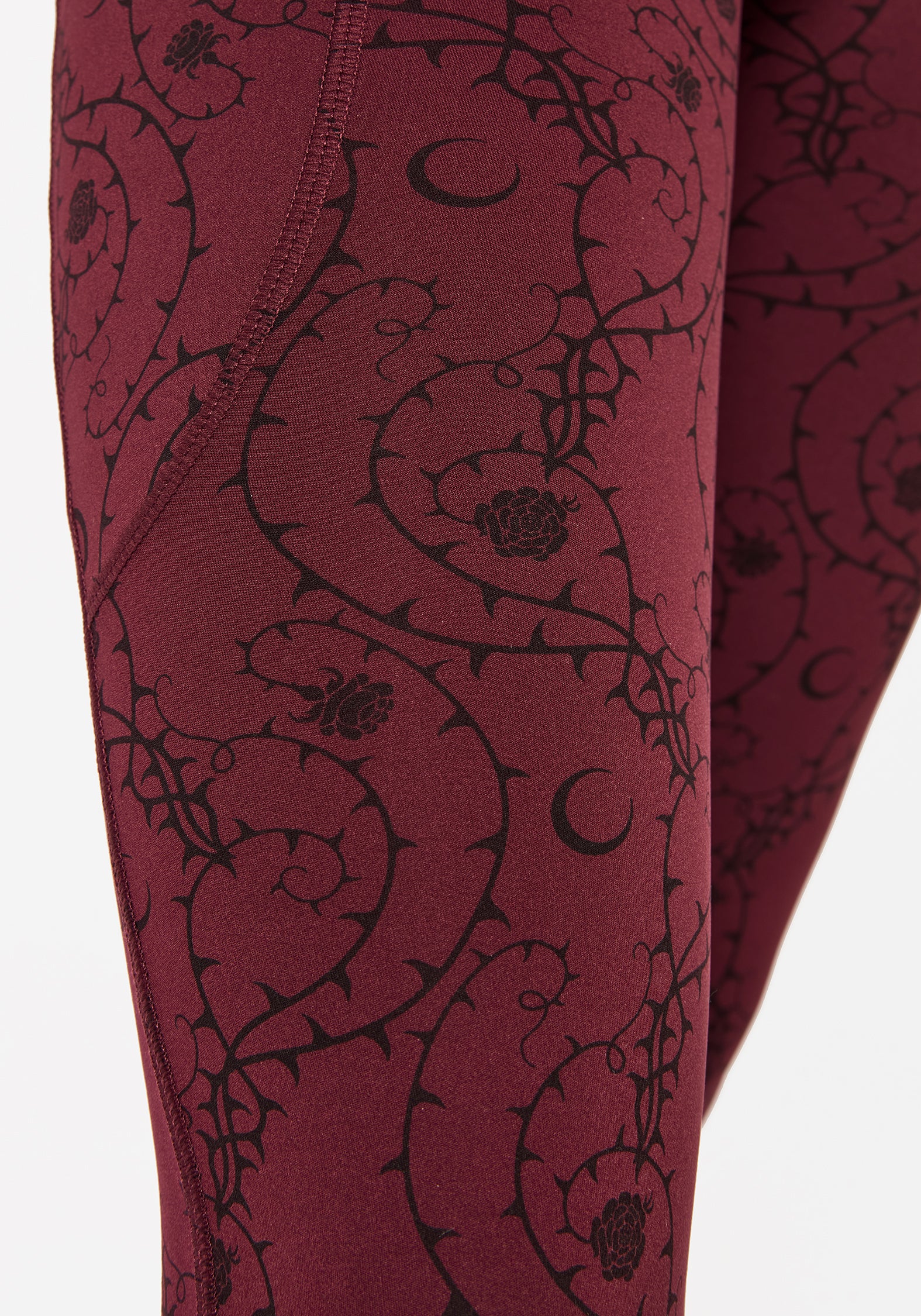 Rosethorn Floral Print Athleisure Sports Leggings - Image 7