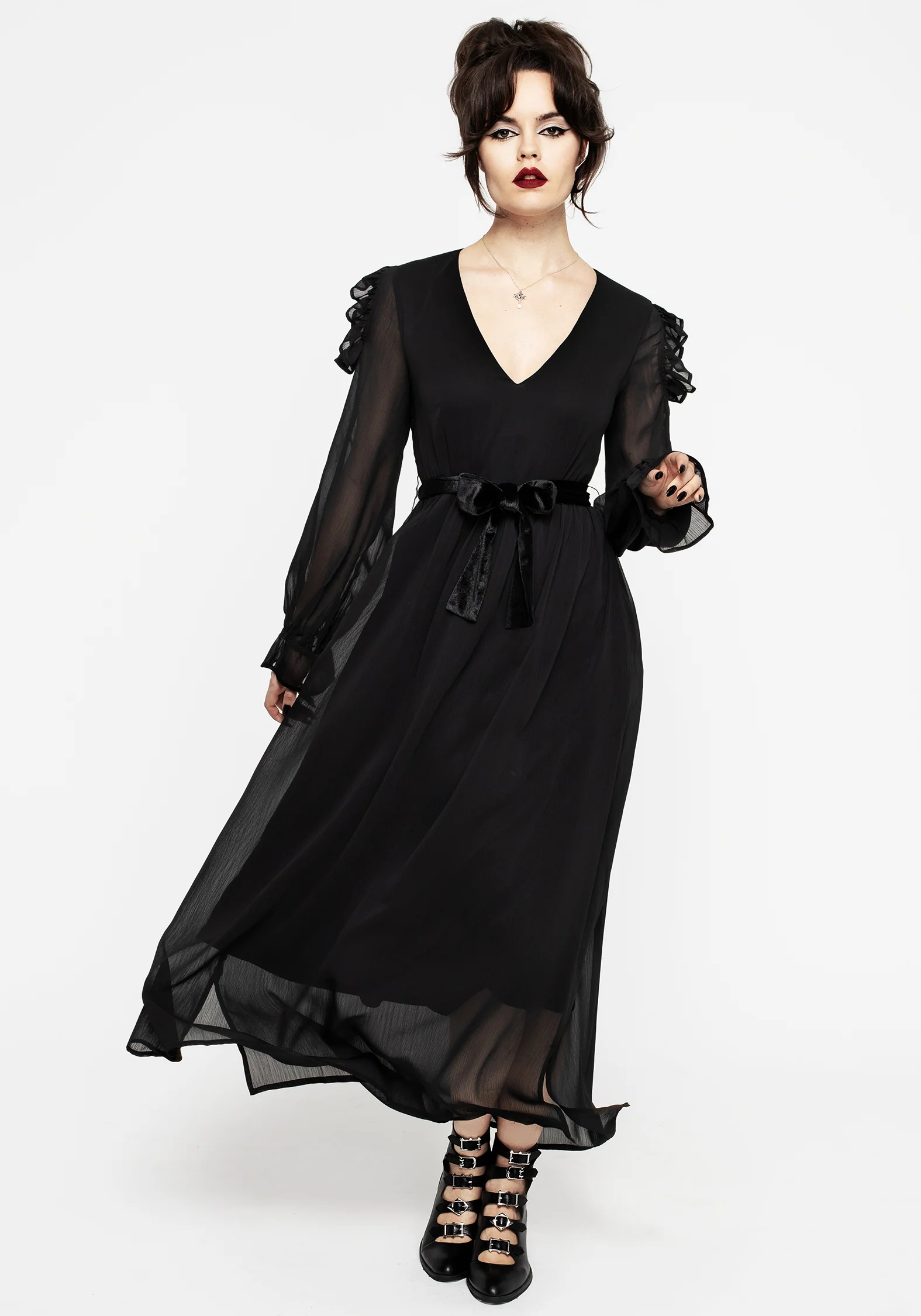 Scorn Cold Shoulder Maxi Dress - Image 5