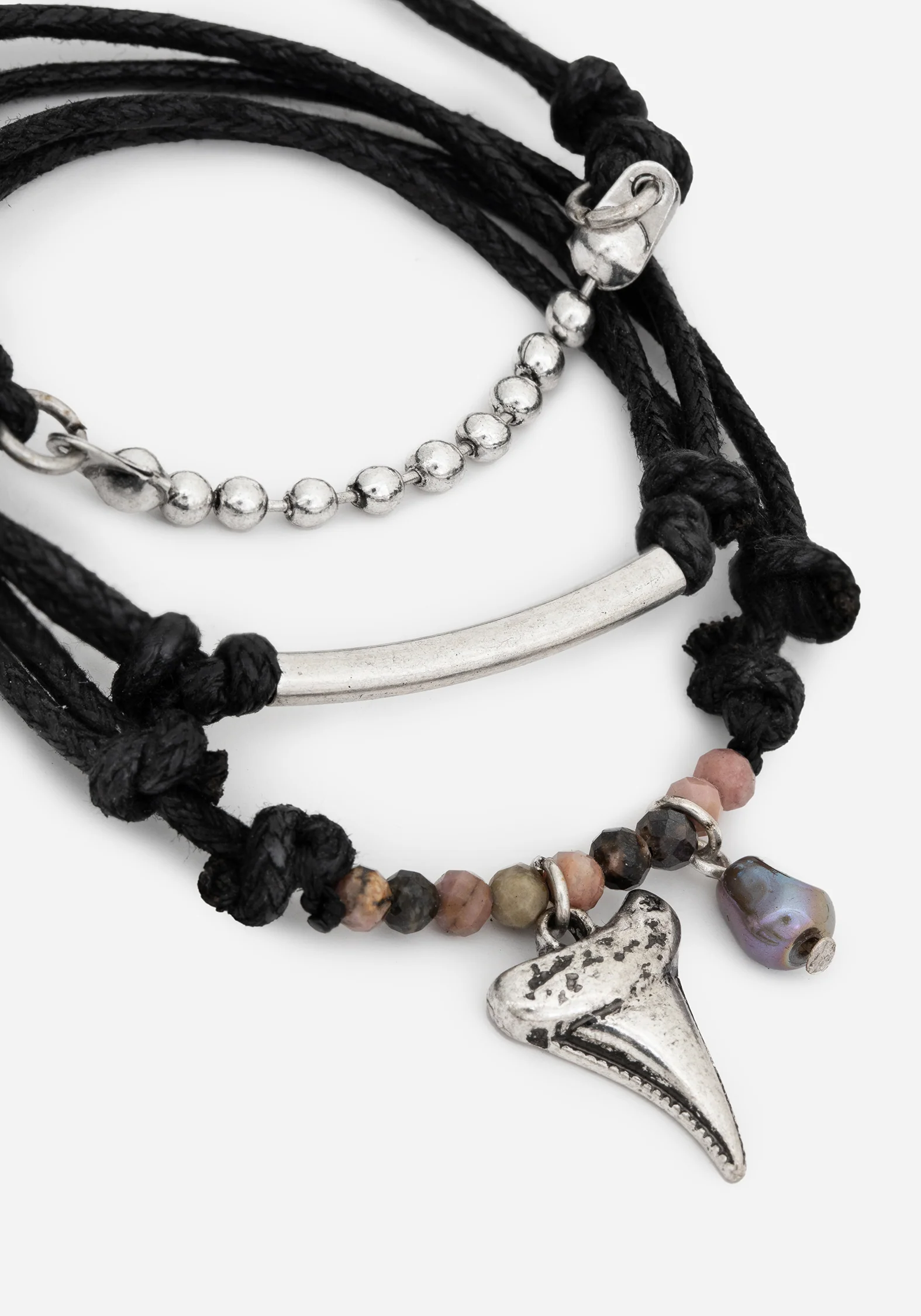 Shark Tooth Rope Bracelet Set - Image 3