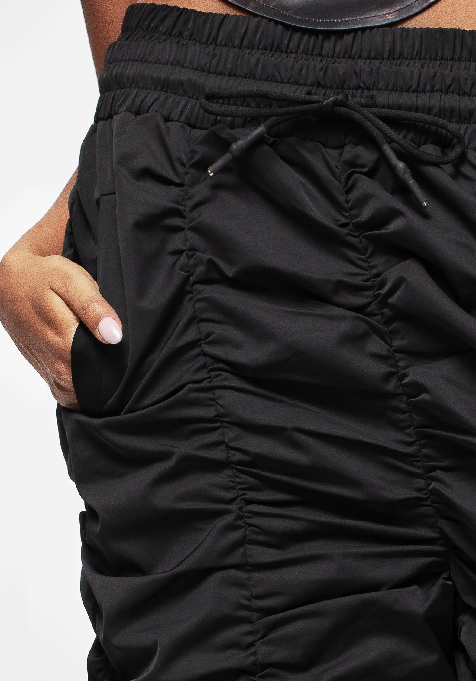 Shockwork Ruched Wide Leg Trousers - Image 2
