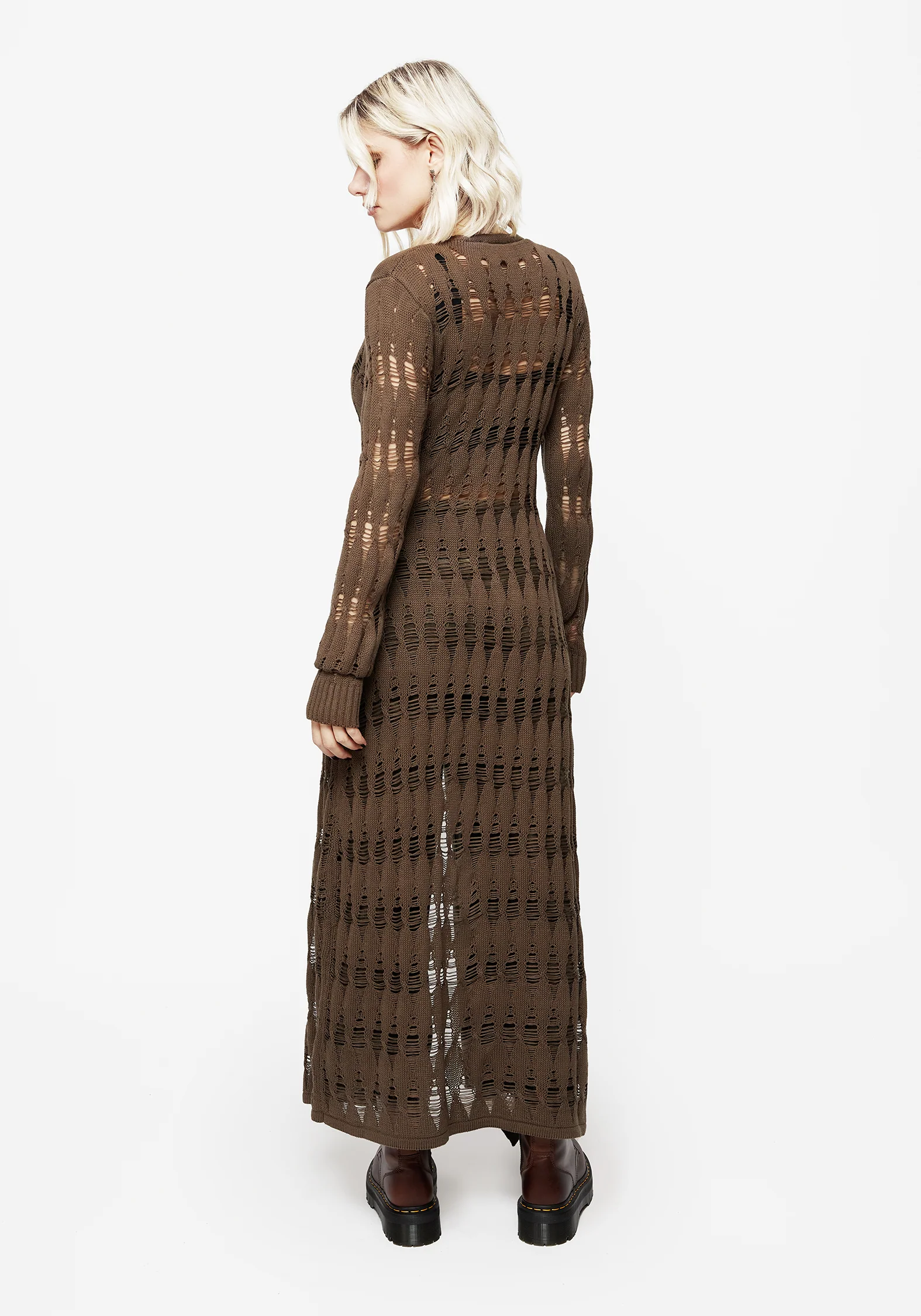 Sophia Cable Twist Knit Cardigan - Image 3
