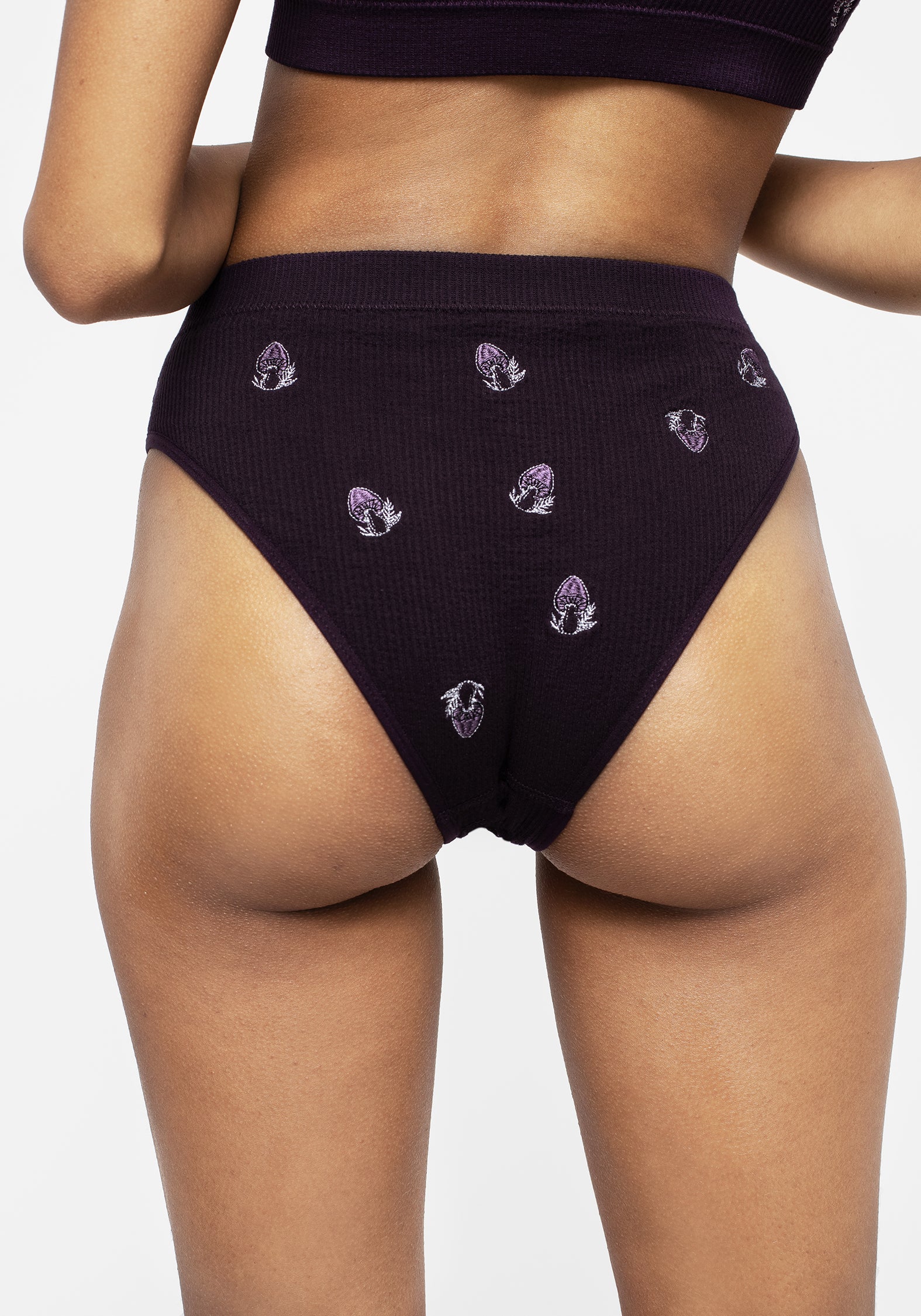 Spore Mushroom Embroidered Briefs - Image 2