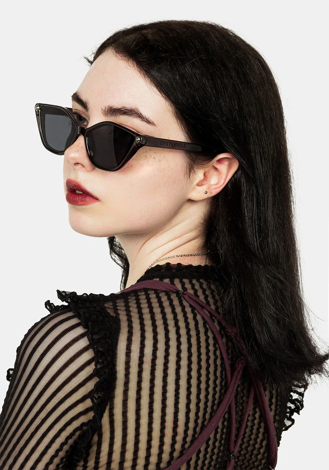 Studded Cat Eye Sunglasses - Image 2