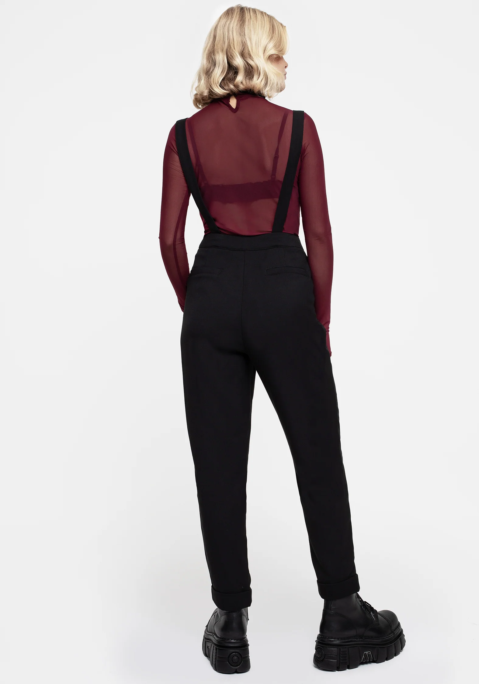 Styx Moth Embroidered Tapered Trousers - Image 2
