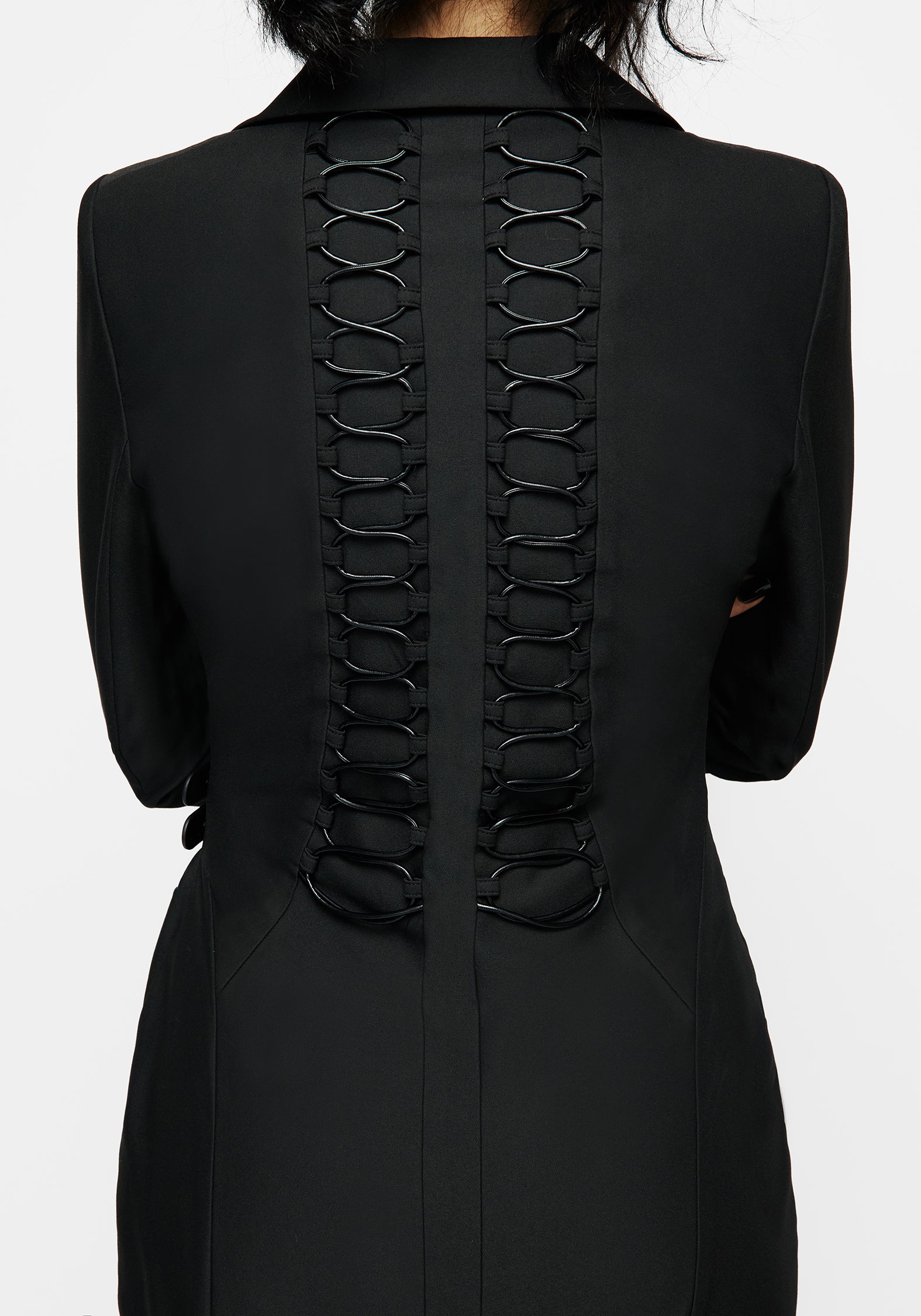 Torrid Lace up Panelled Blazer Dress - Image 6