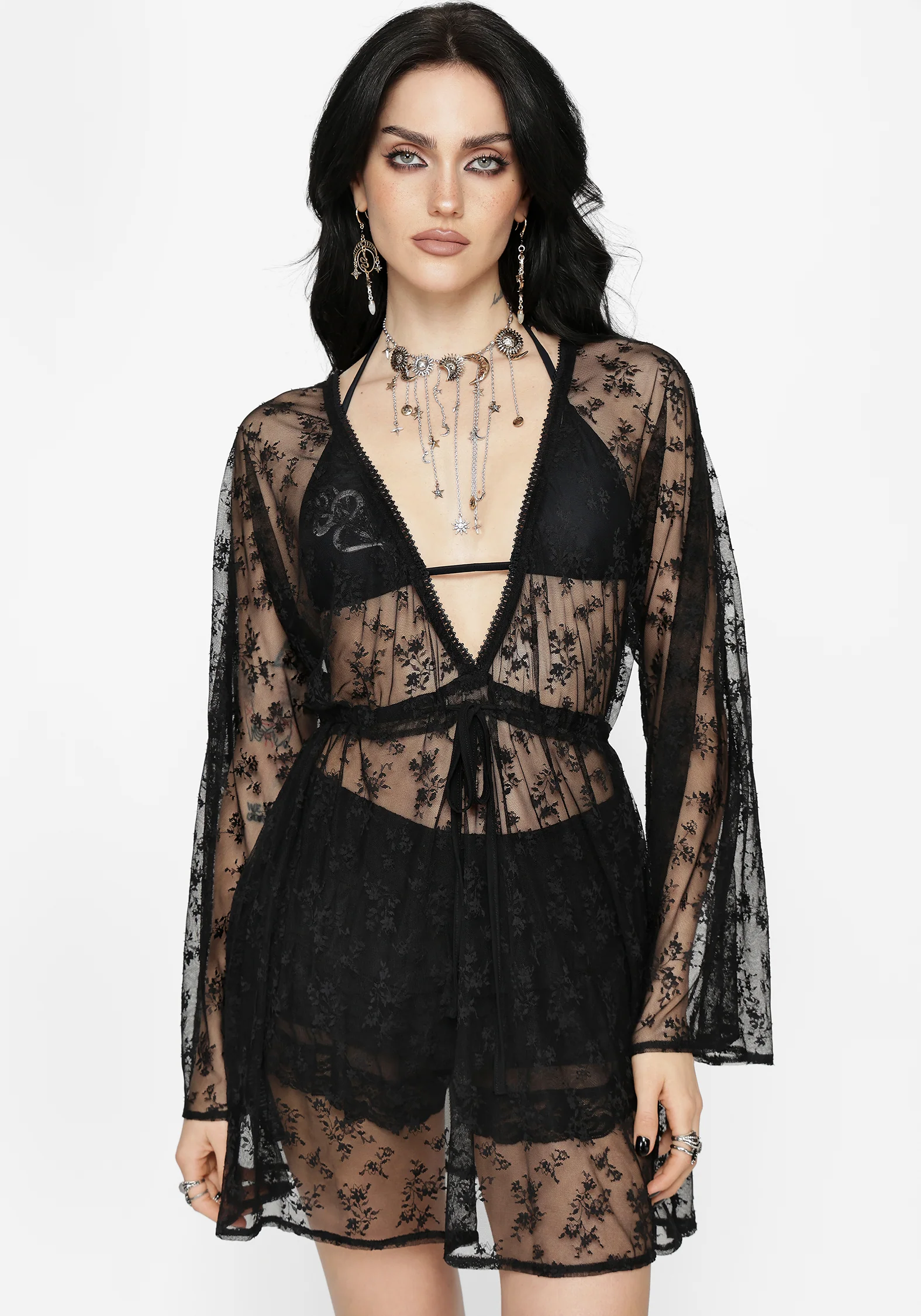 Velmira Lace Mini Dress - Image 7