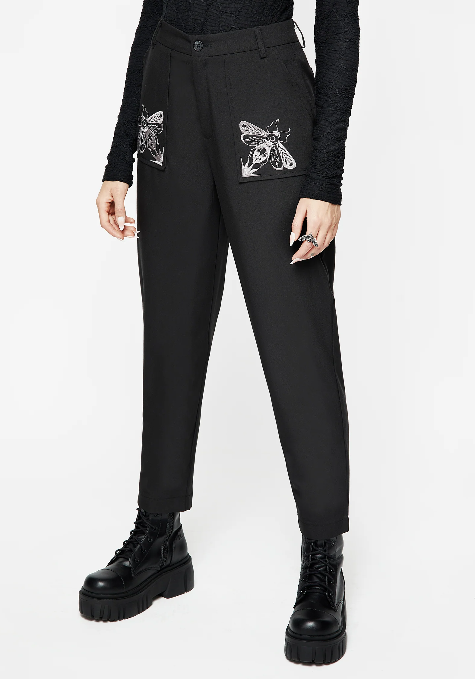 Vigil Embroidered Tapered Trousers - Image 4