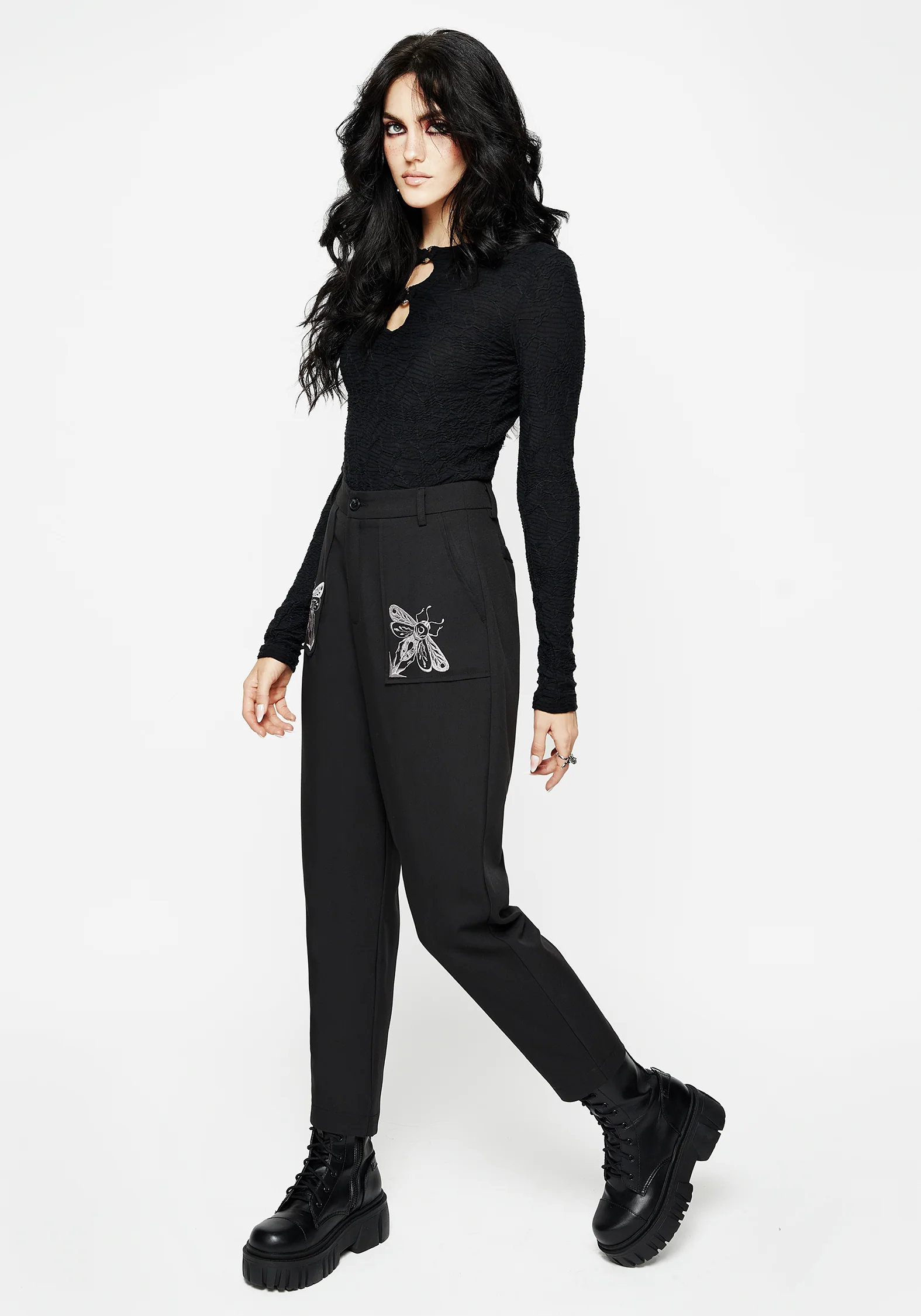 Vigil Embroidered Tapered Trousers - Image 5