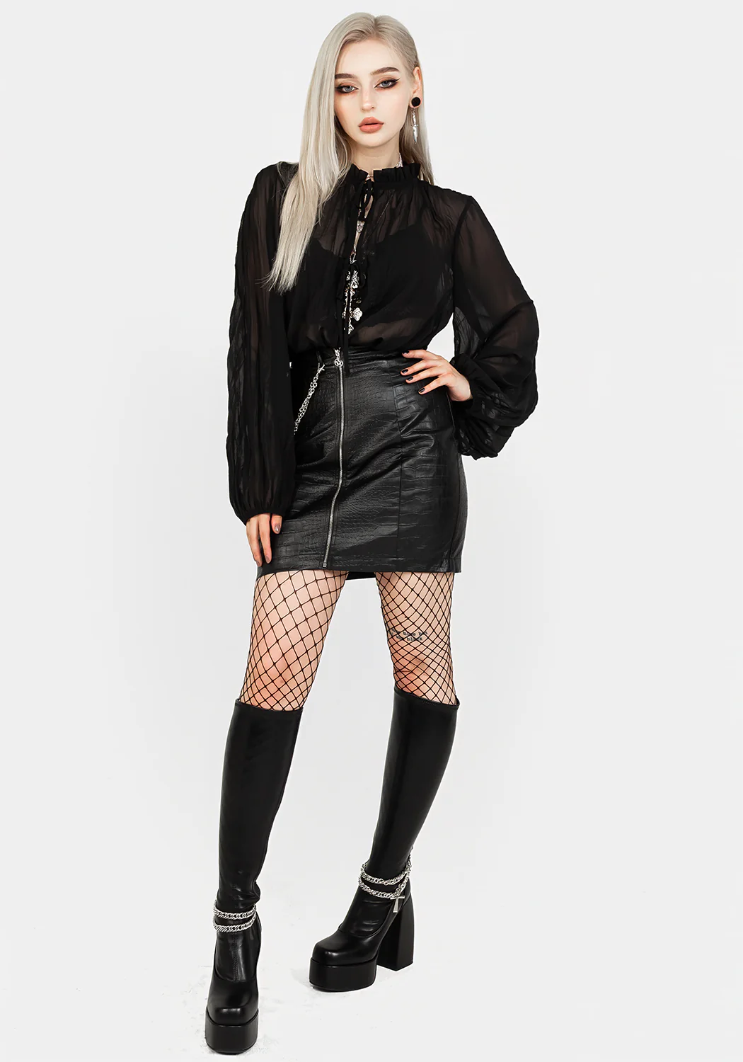 Villain Textured Blouse - Image 5
