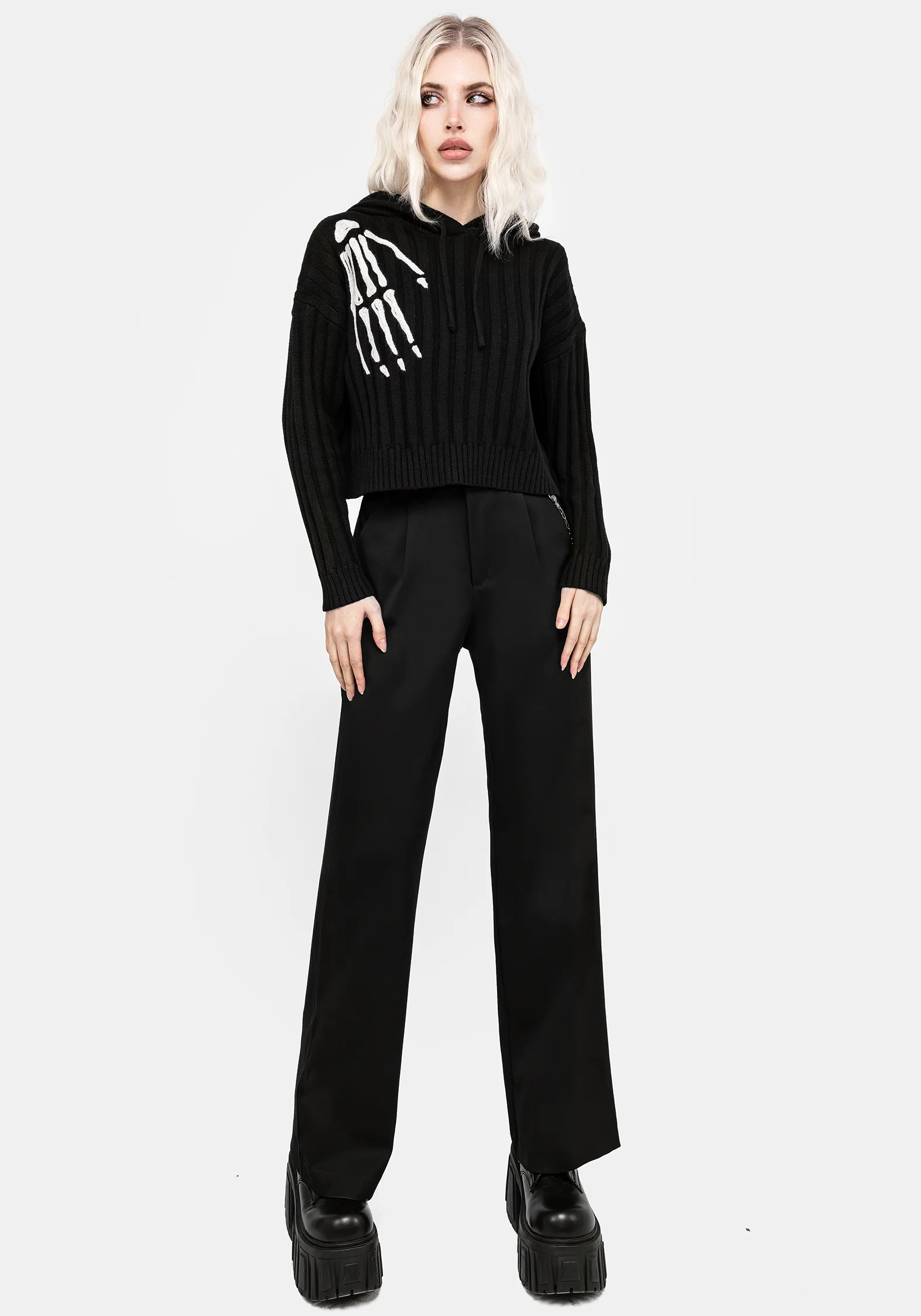 Volar Embroidered Knit Hoody - Image 6