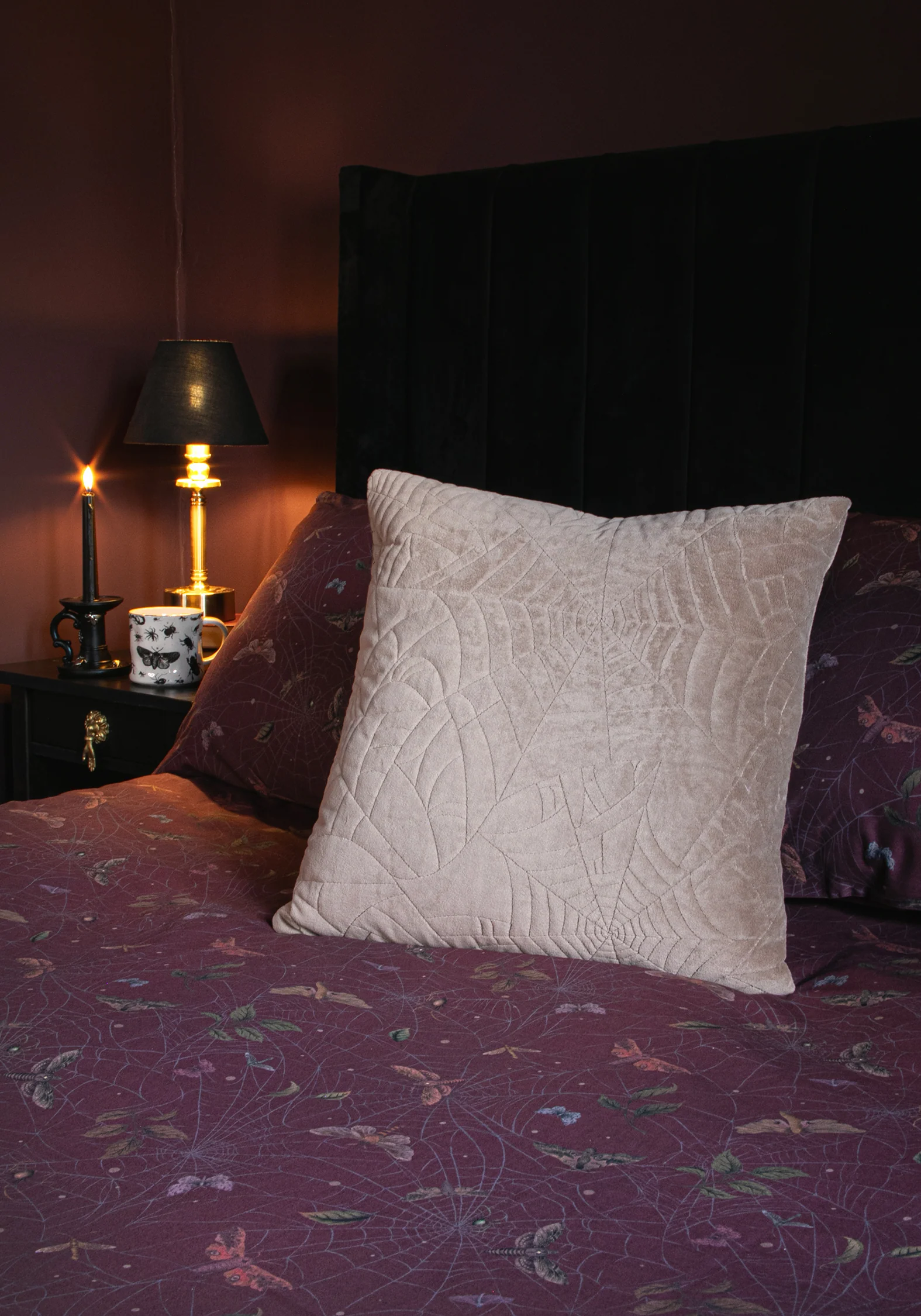 Webwynn Cobweb Quilted Cushion - Image 2